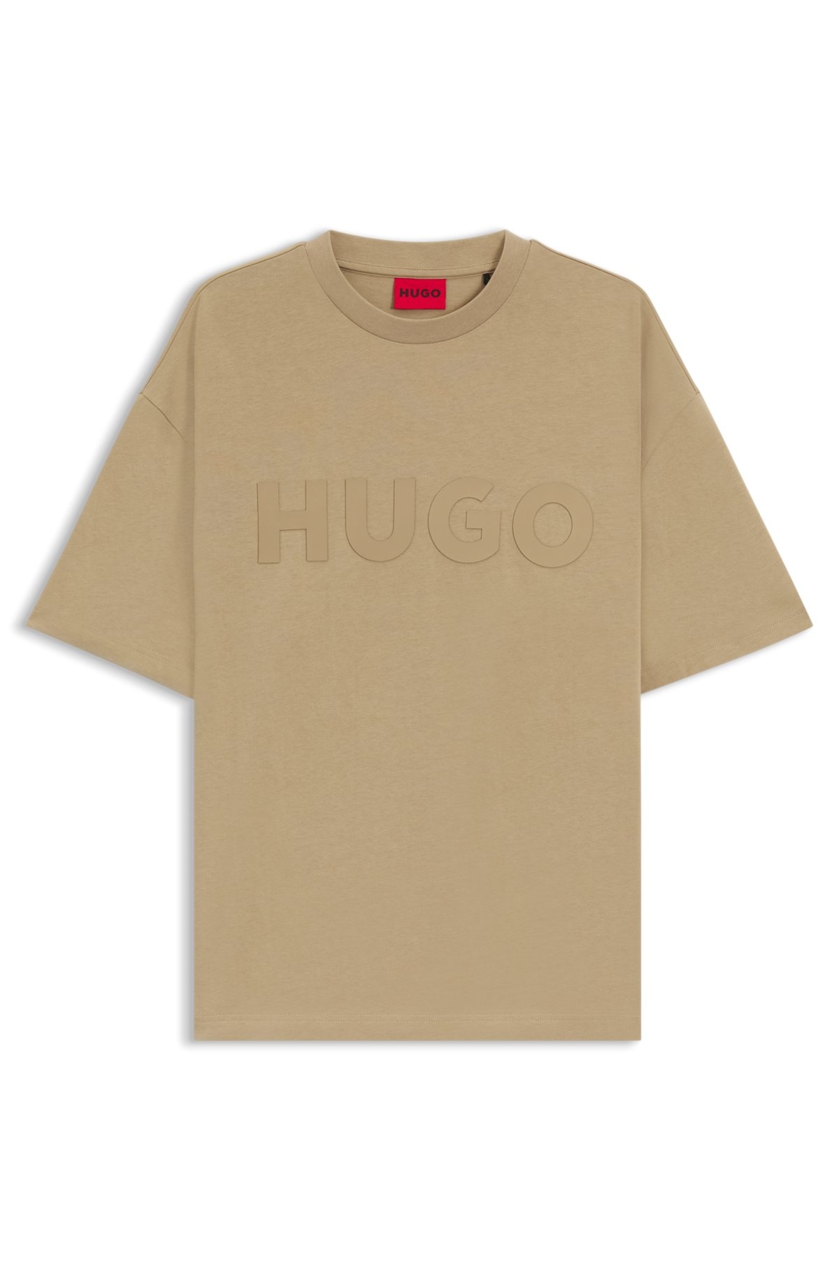 OVERSIZE-FIT T-SHIRT IN COTTON WITH DECORATIVE REFLECTIVE LOGO - 1