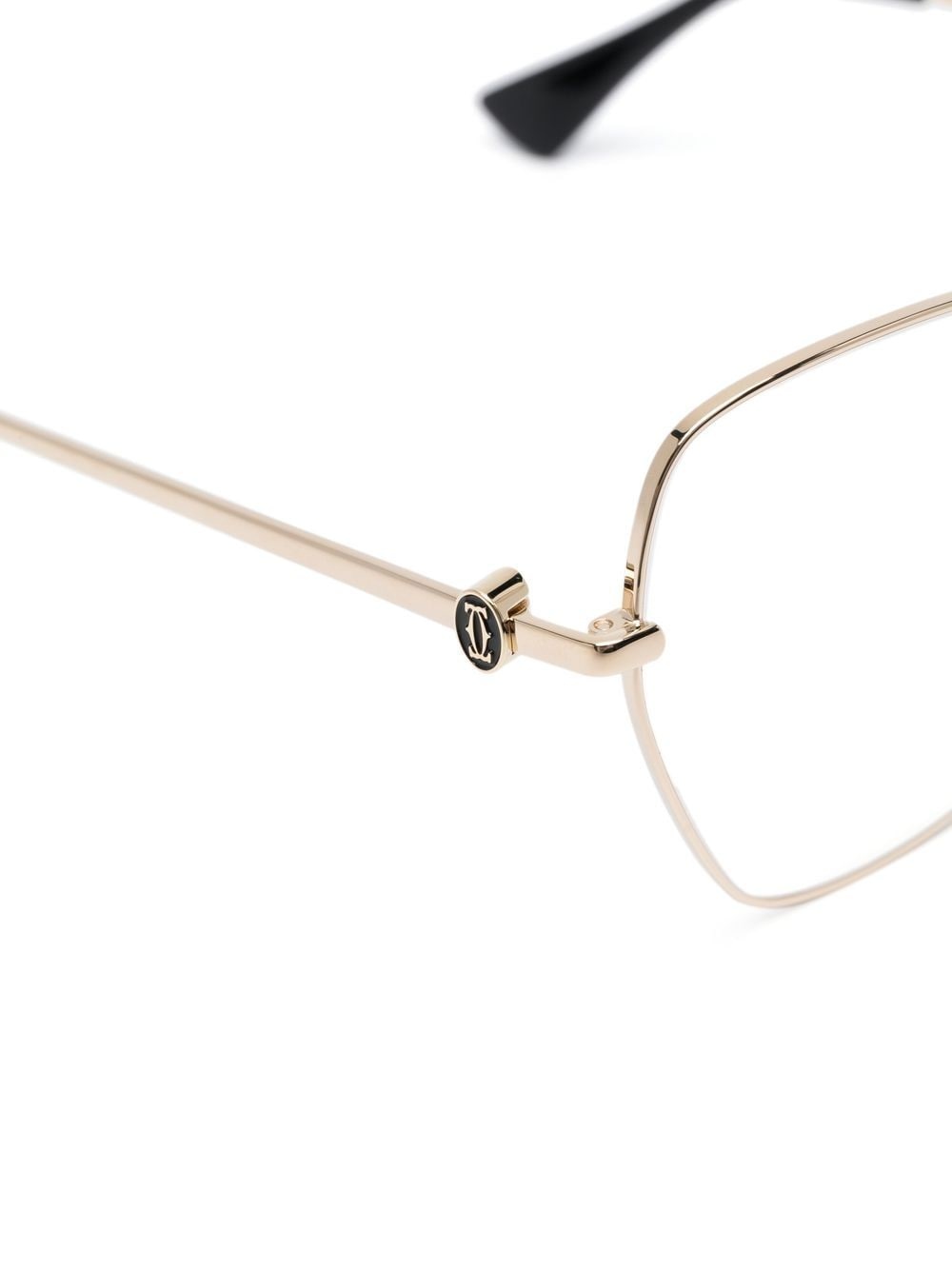 cat-eye two-tone glasses - 3