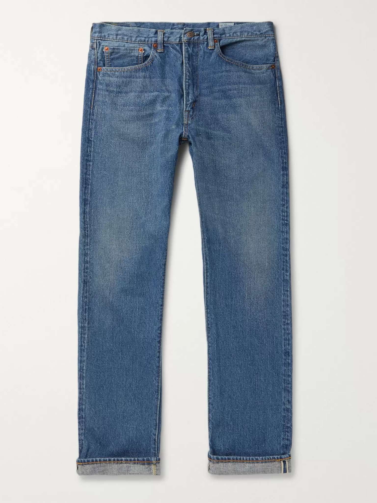 107 Slim-Fit Selvedge Denim Jeans - 1