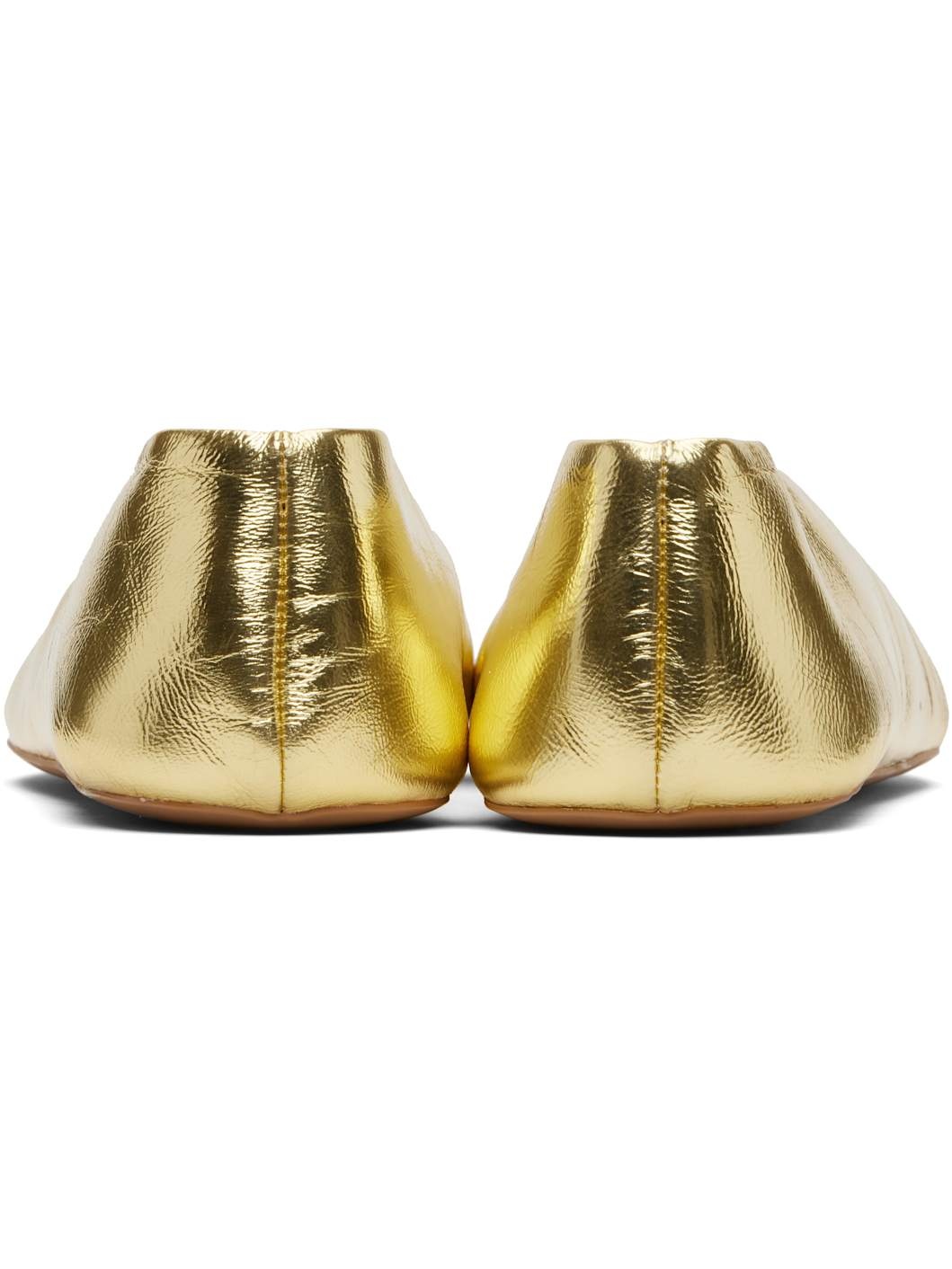 Gold Stella Ballerina Flats - 2