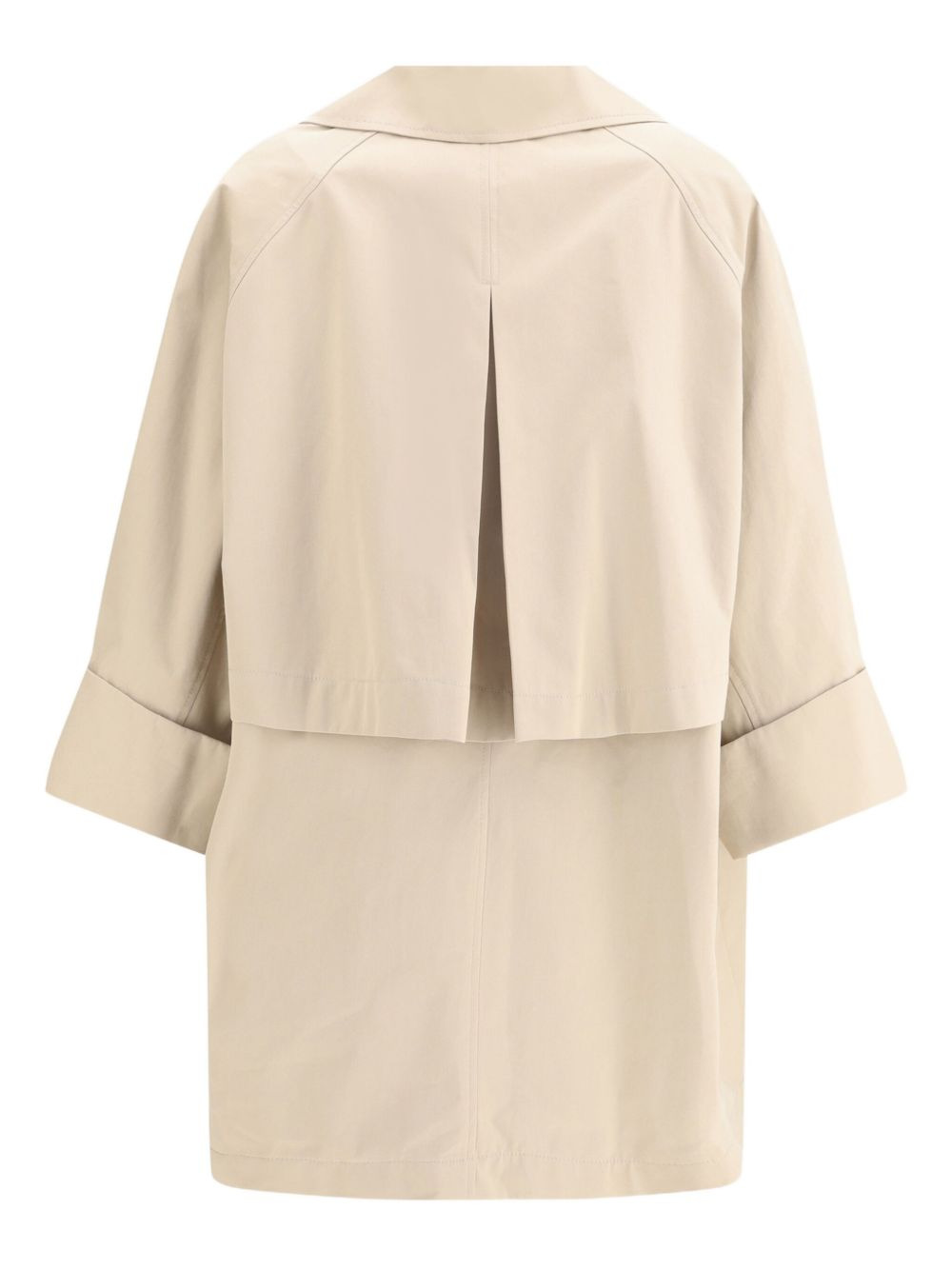 embellished sleeve midi trench coat - 3