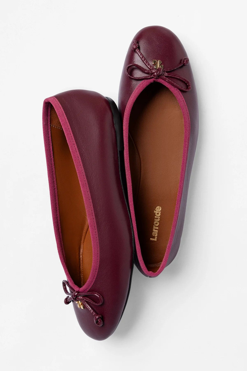 Pavlova Ballet Flat Ruby Leather 4