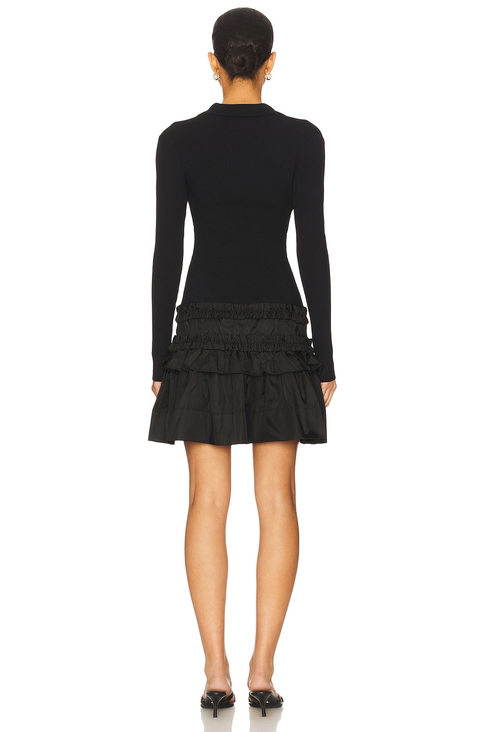 Melange Rib Knit Mini Dress - 3