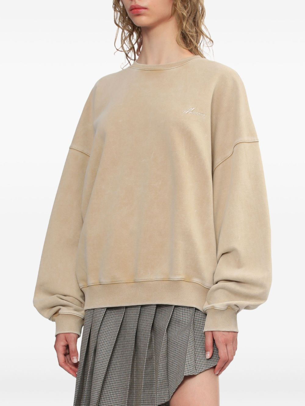 embroidered cotton sweatshirt - 3