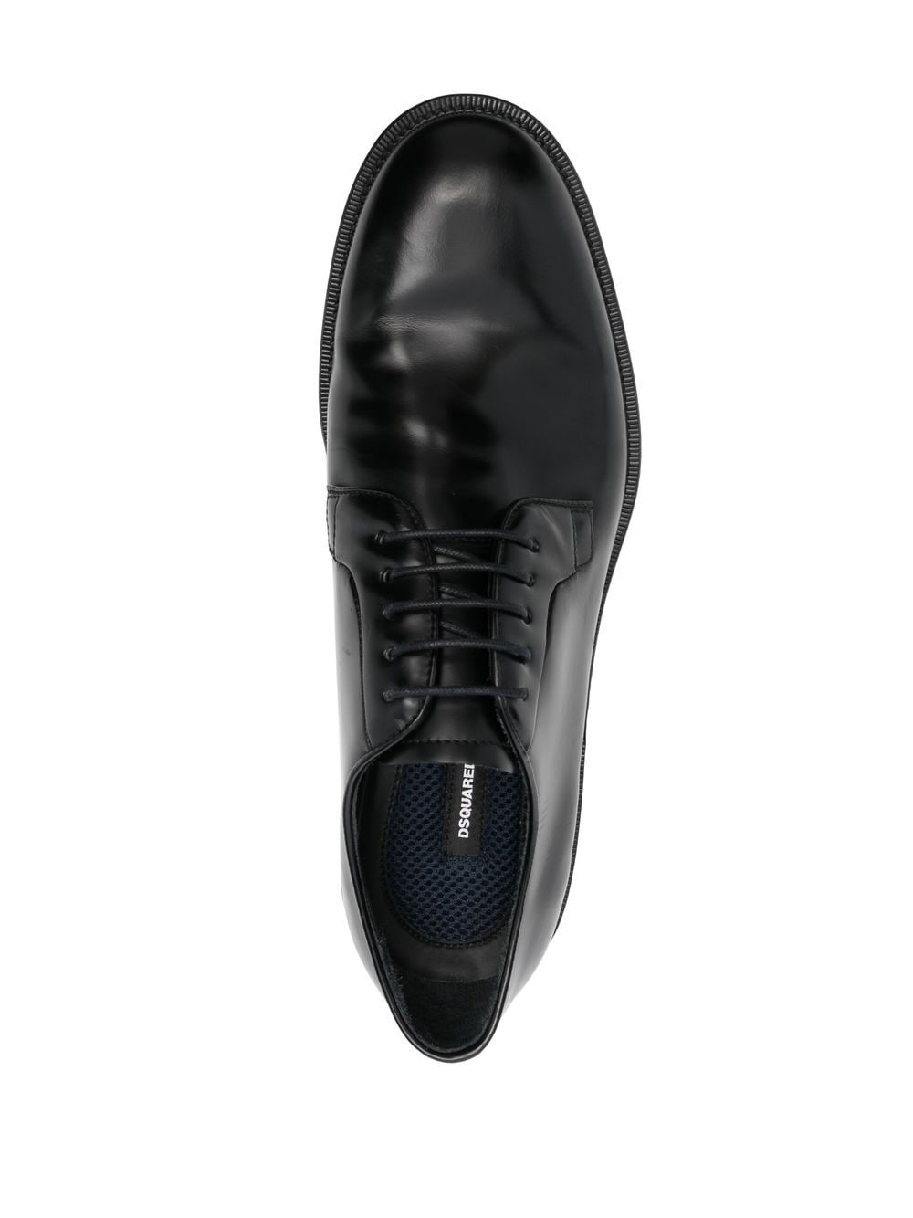 polished-finish lace-up shoes - 4
