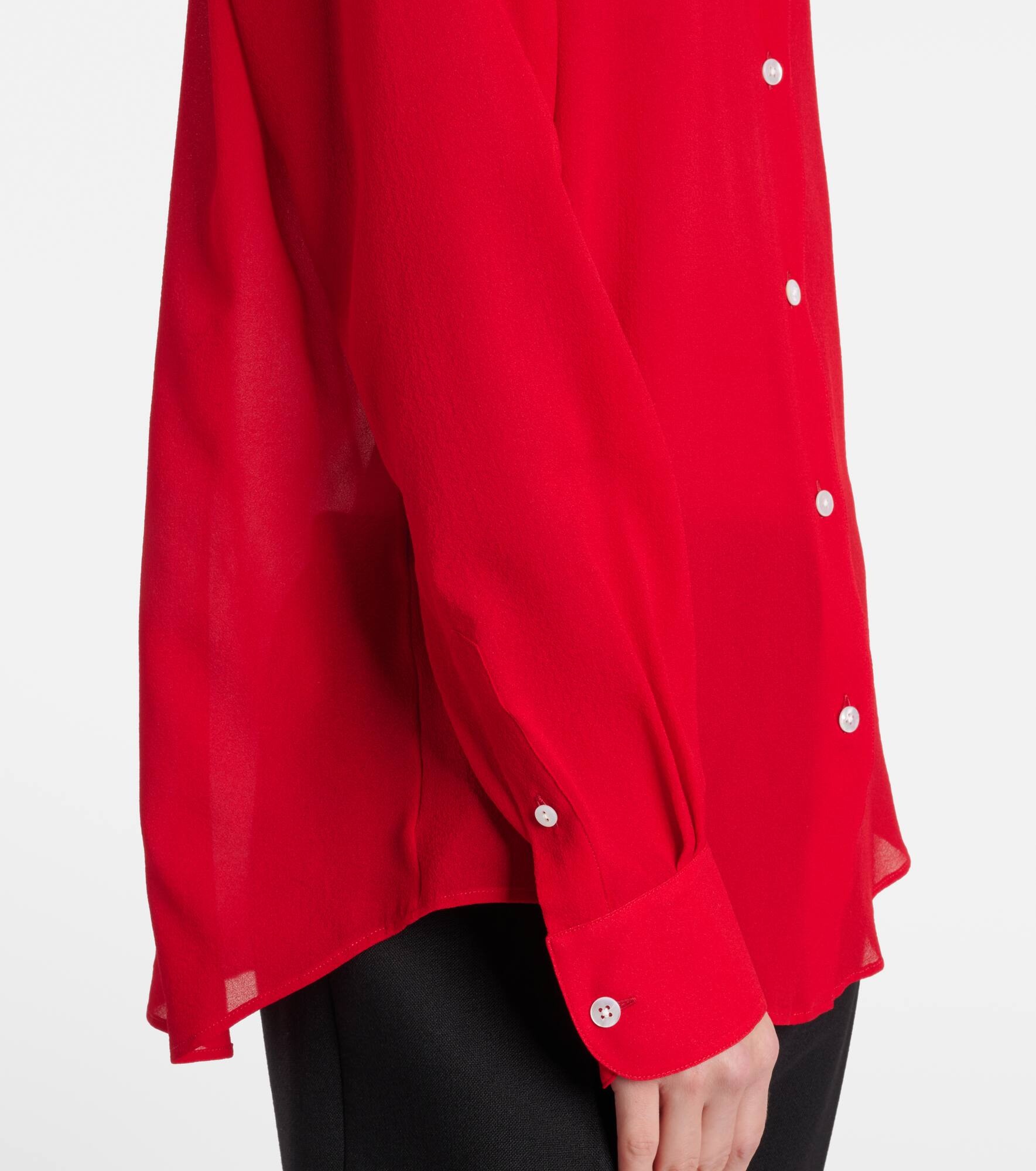 Elia silk-blend shirt - 5