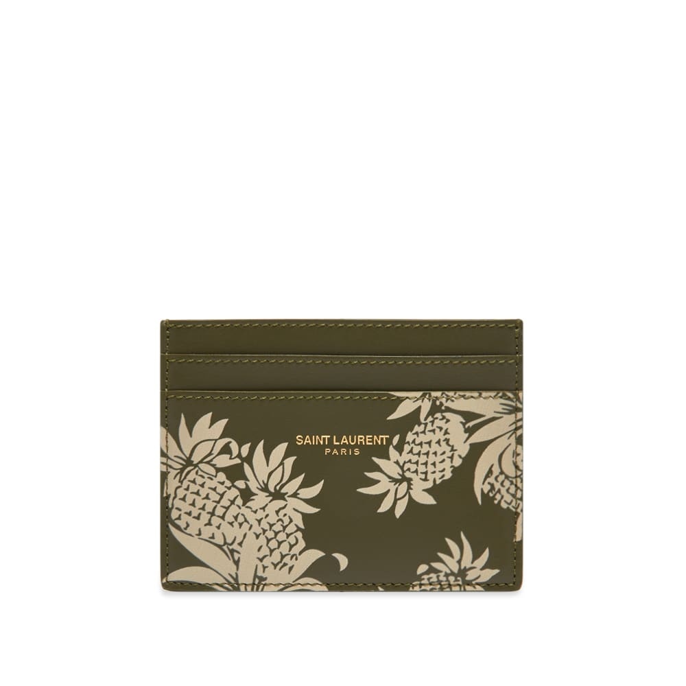 Saint Laurent Pineapple Print Credit Card Holder - 1