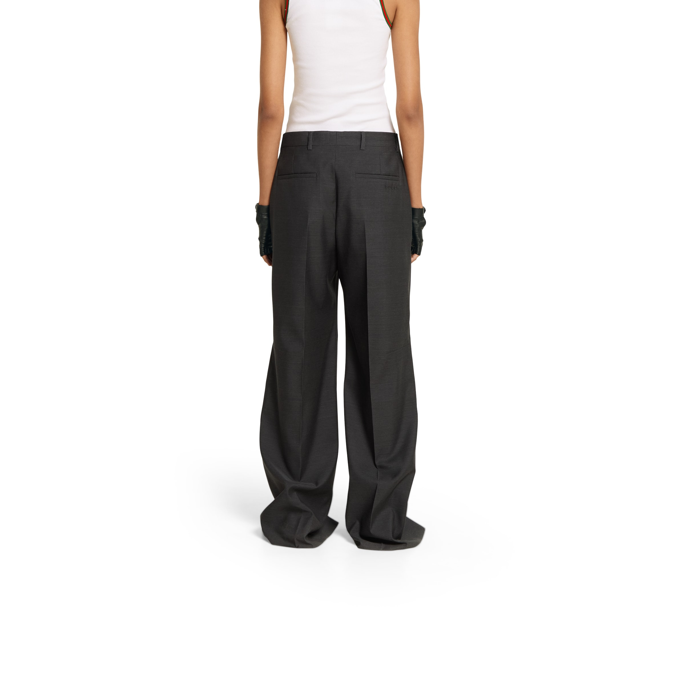 Oversize low waist wool pant - 4