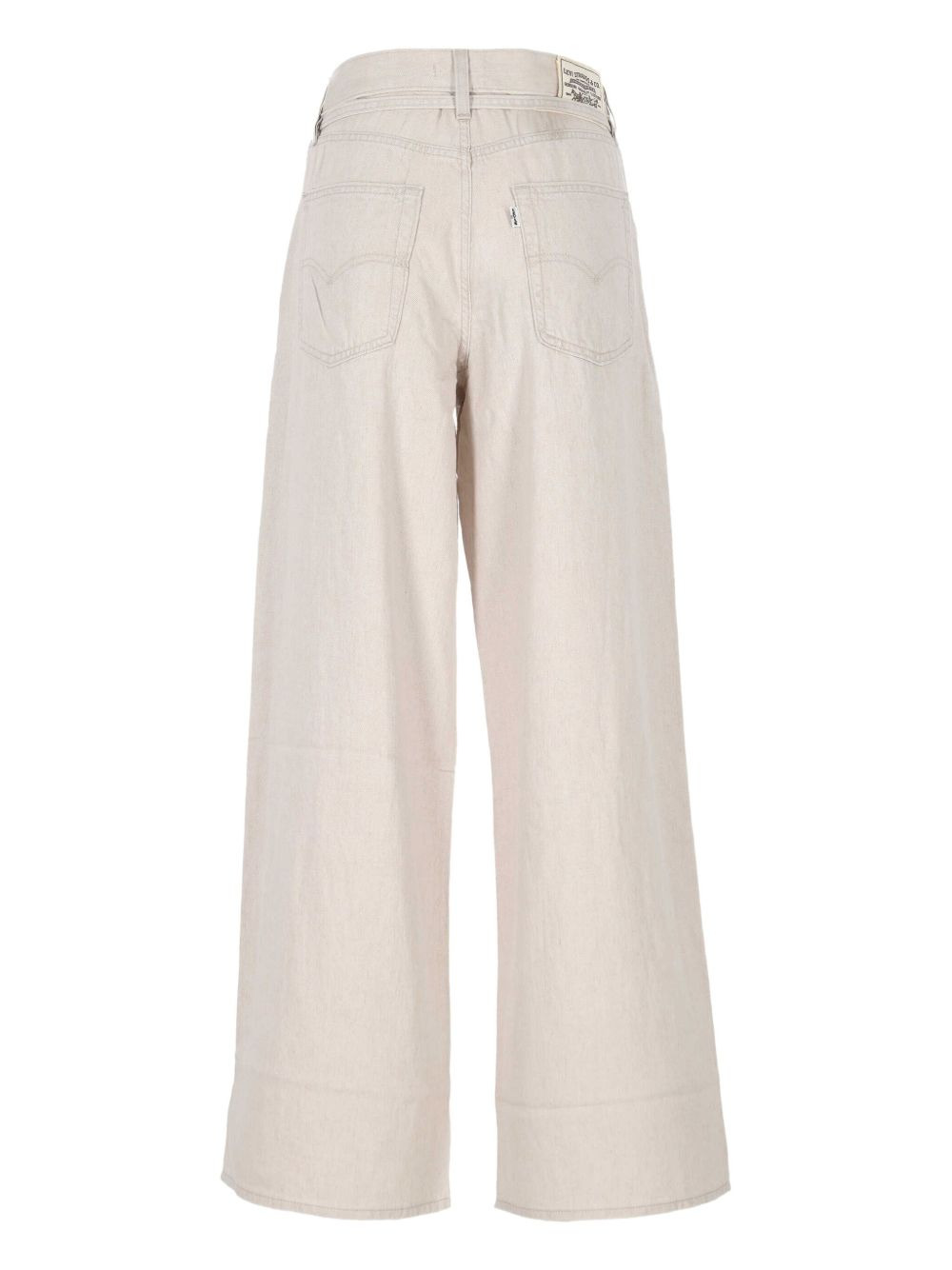 tie-waist wide-leg jeans - 2