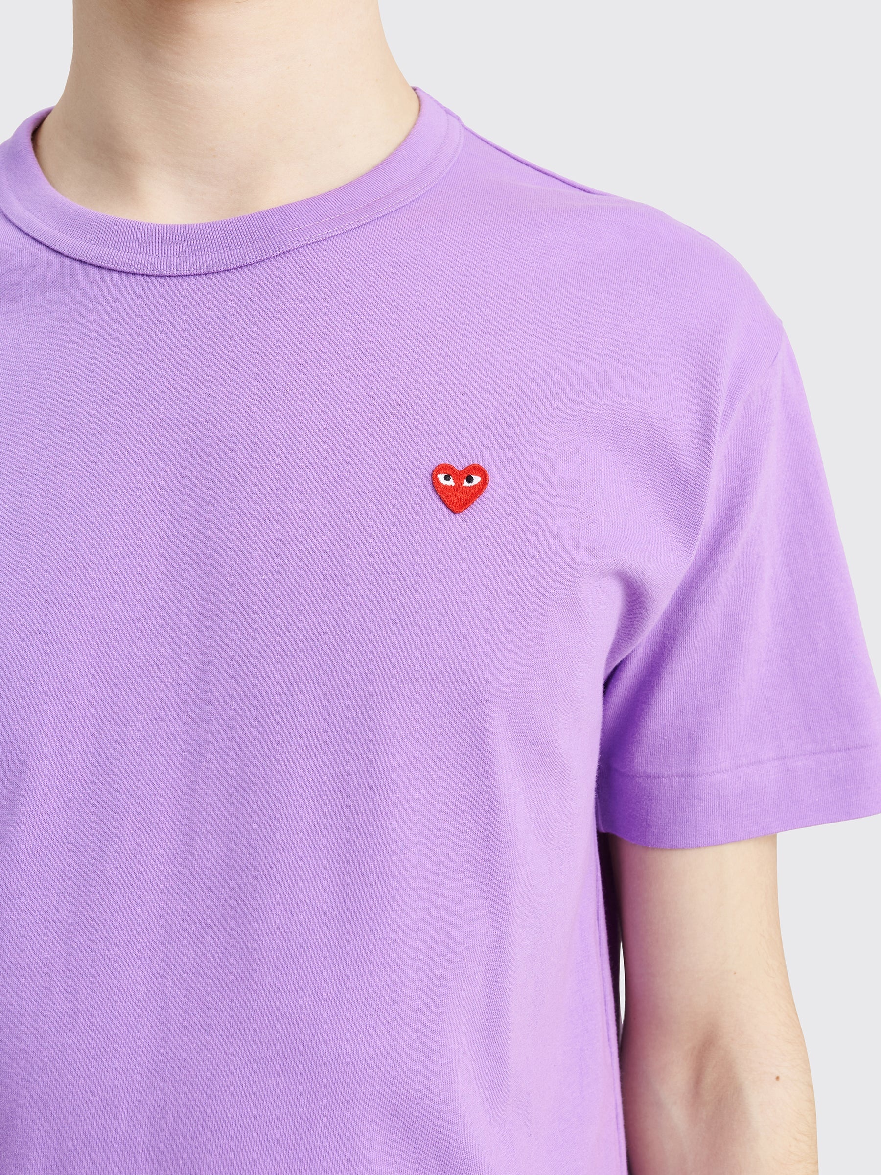 COMME DES GARÇONS PLAY MINI HEART T-SHIRT PURPLE - 6