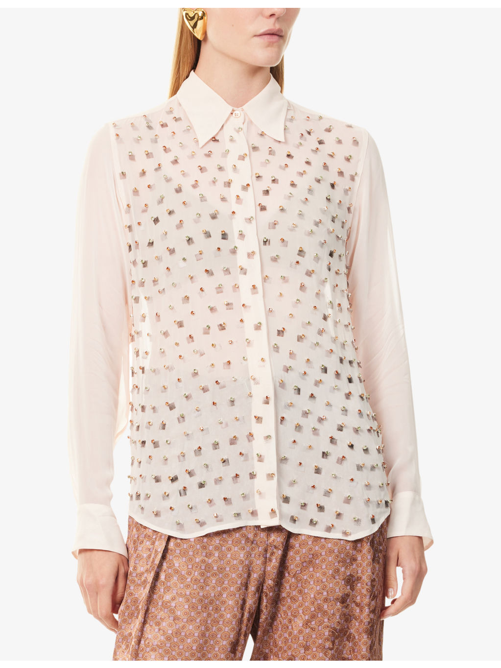 Chowy Embellished Woven Shirt - 3