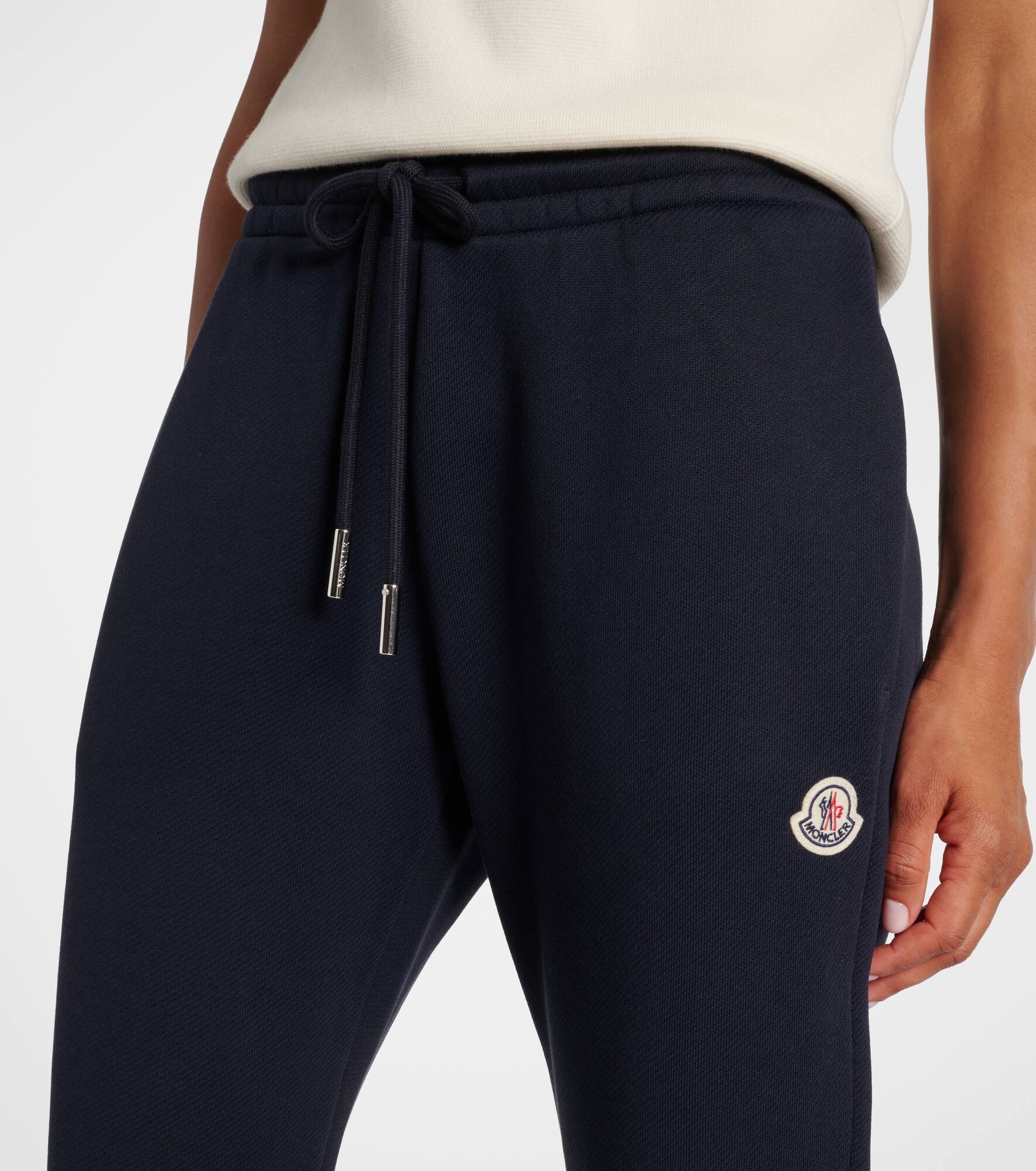 Logo cotton-blend sweatpants - 4