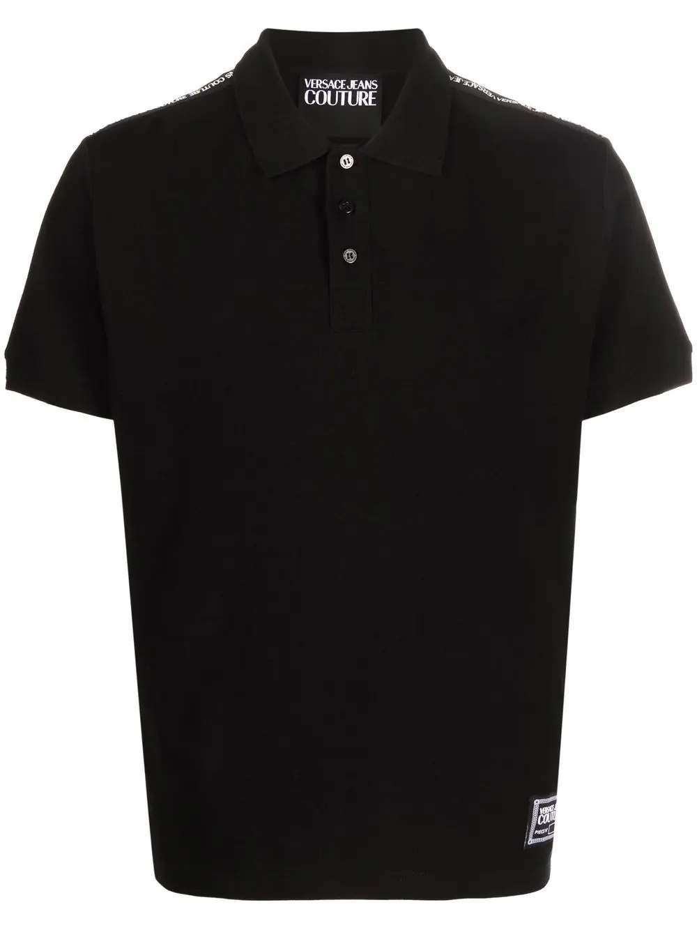 logo-embroidered polo shirt - 1