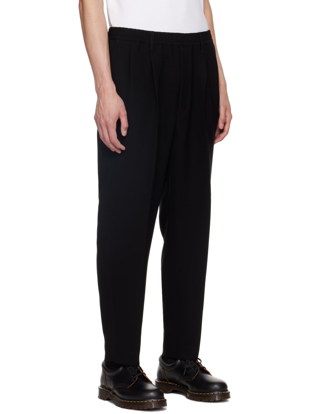Black Wide Trousers - 2
