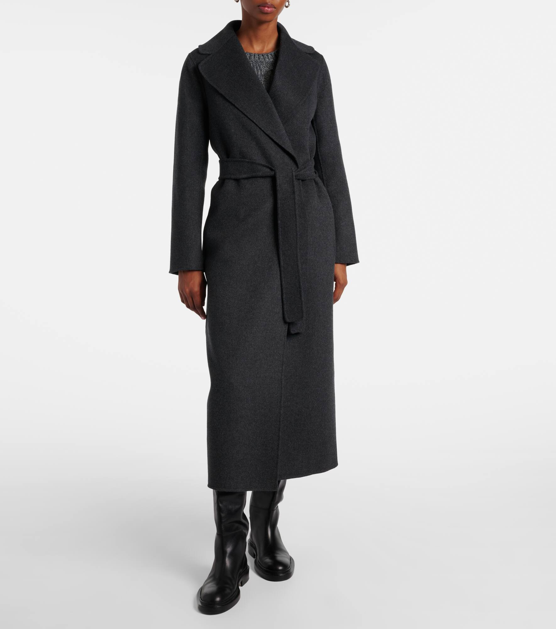 Poldo virgin wool wrap coat - 6
