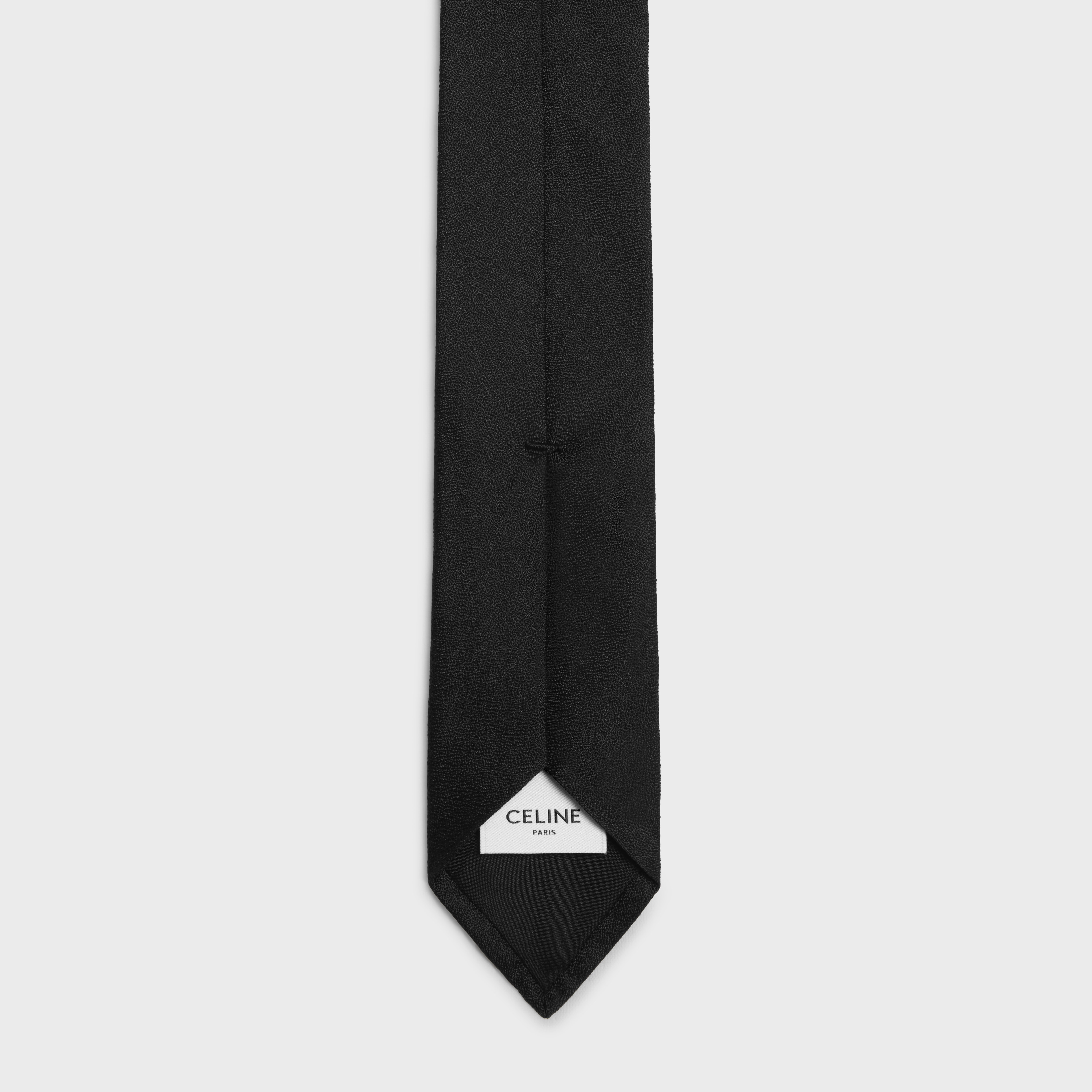 thin tie in textured silk - 2