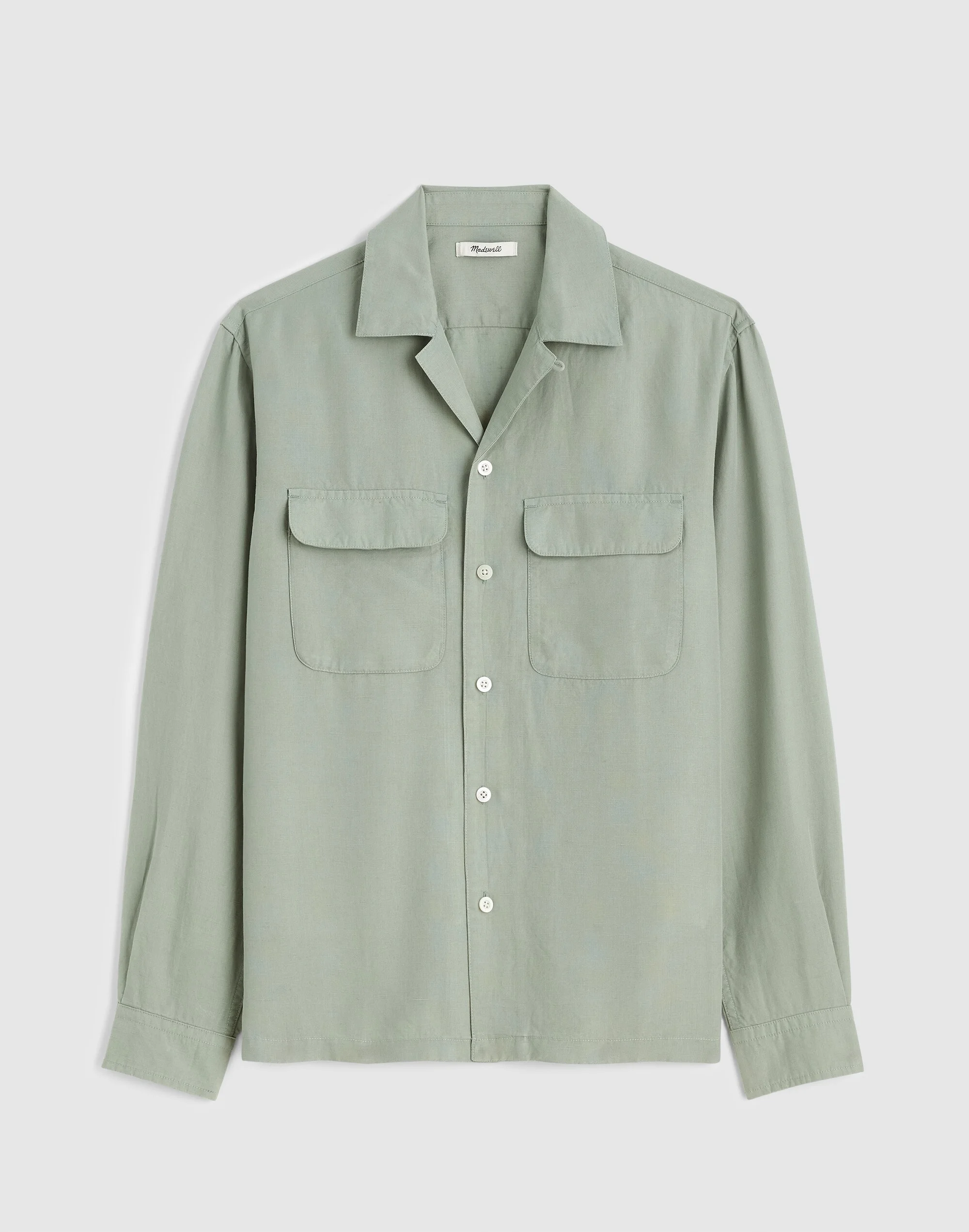 The Long-Sleeve Camp Shirt in Archive Linen Blend - 1