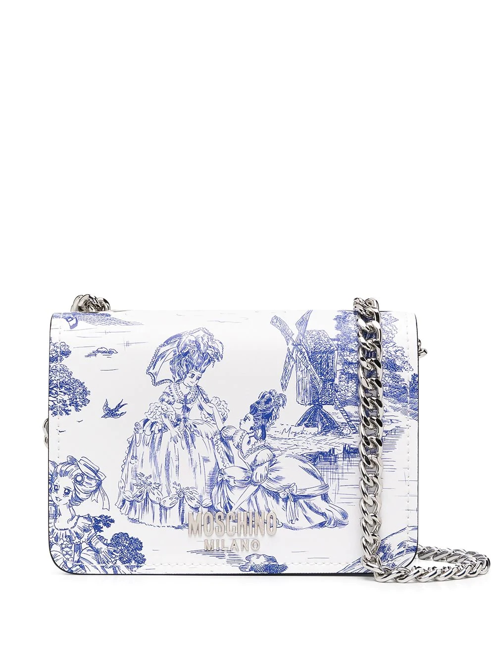 Animé Toile de Jouy print shoulder bag - 1