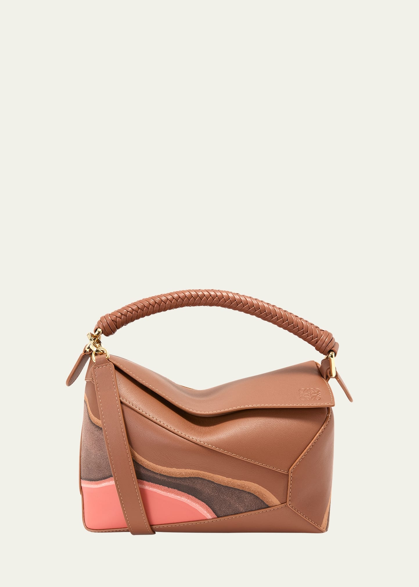 Puzzle Edge Small Top-Handle Bag in Nappa Leather - 1