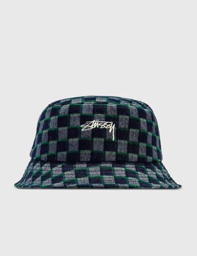 Stüssy Brent Check Wool Bucket Hat outlook