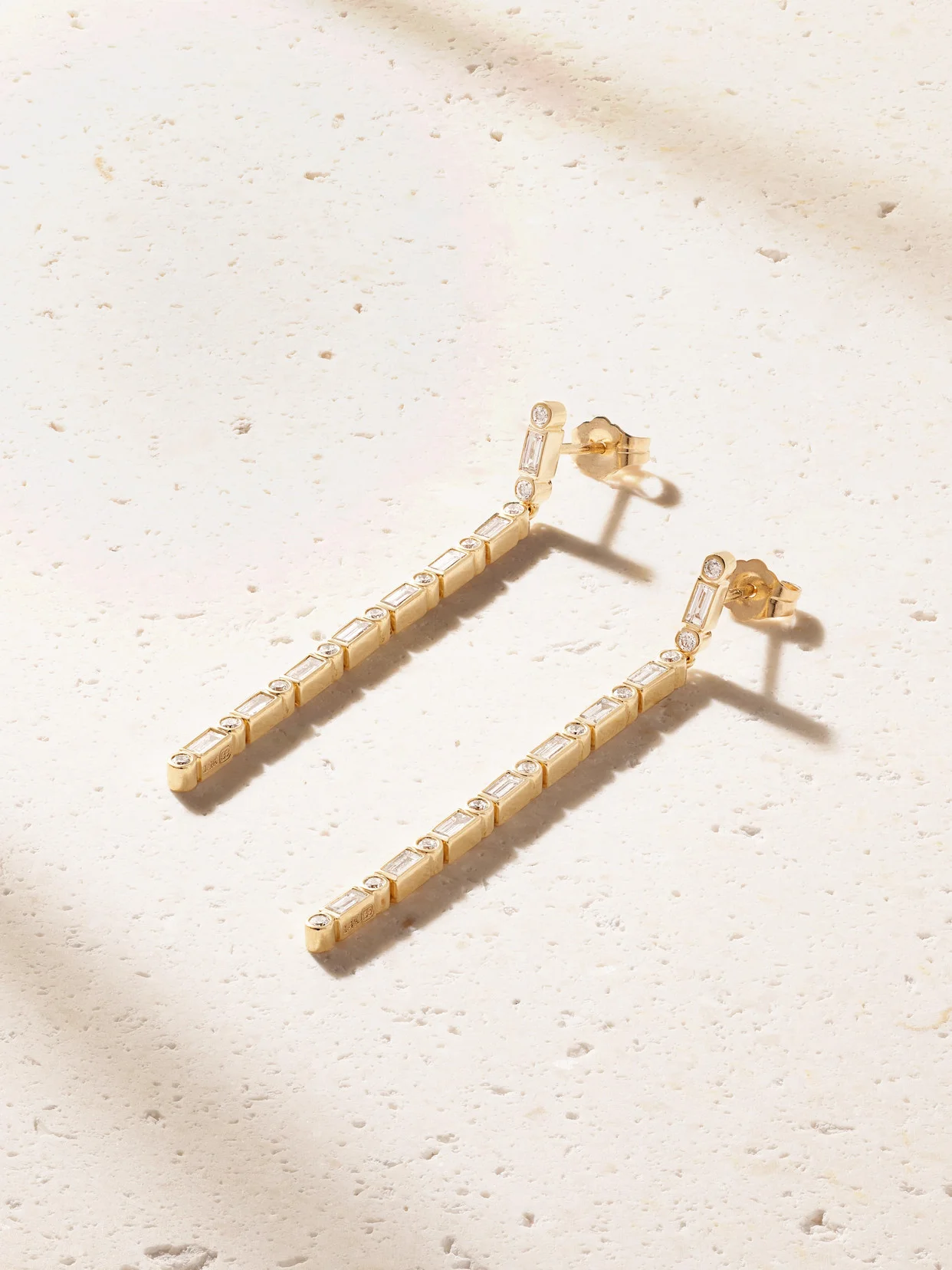 14-karat Gold Diamond Earrings - 1