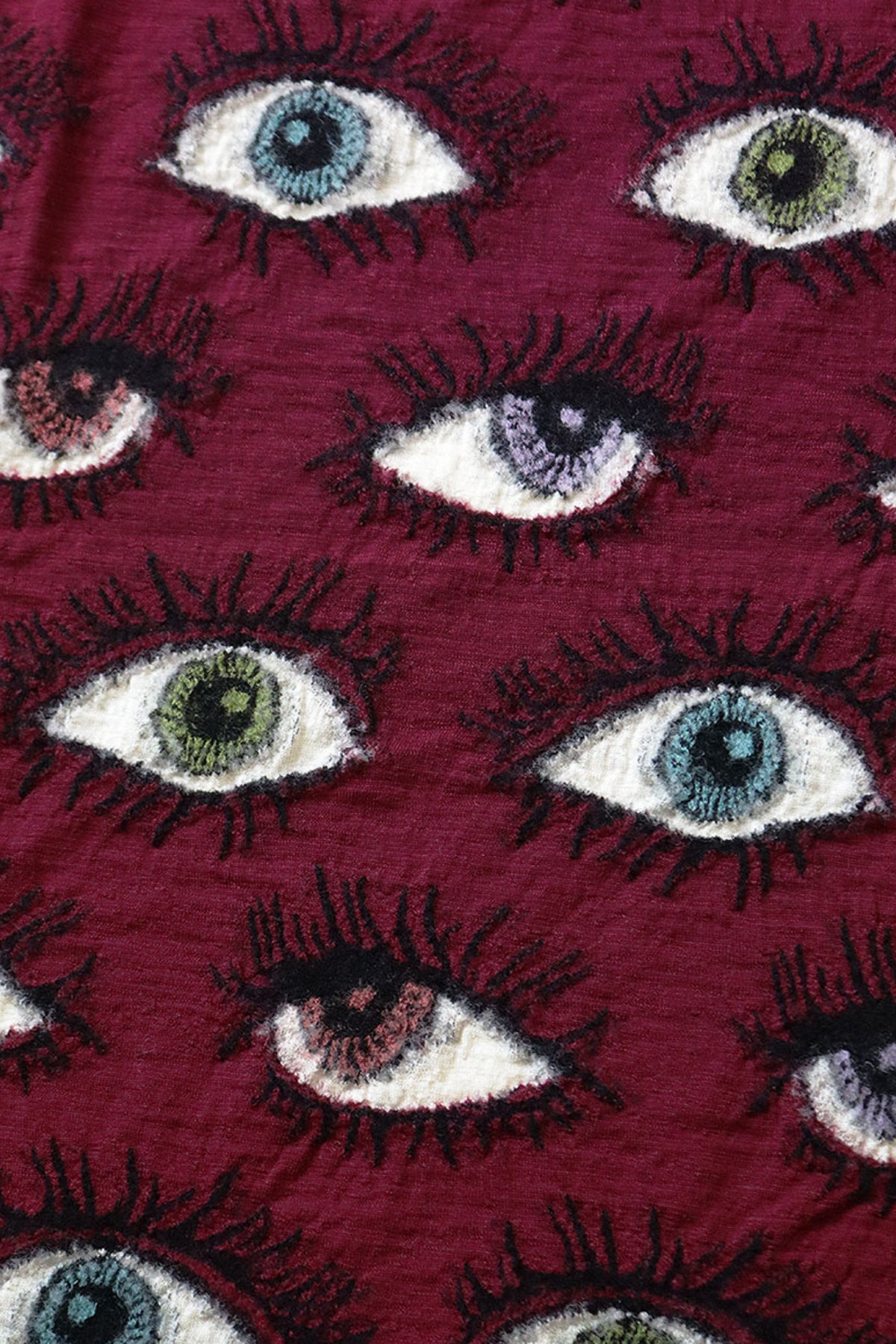 Fulling Wool Blanket SPEAKEASY (Colorful) - Wine - 3