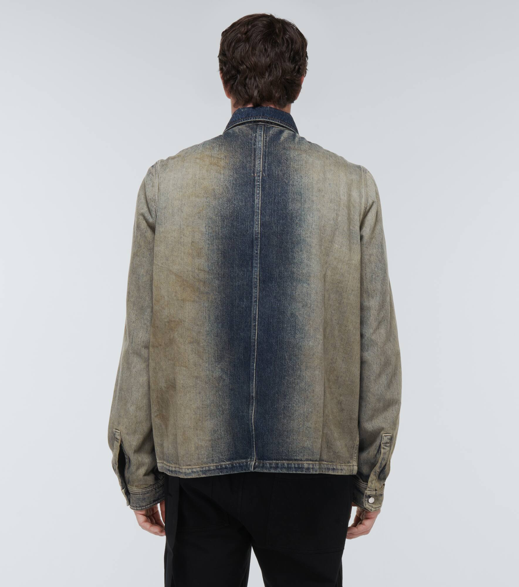 Faded denim shirt jacket - 4