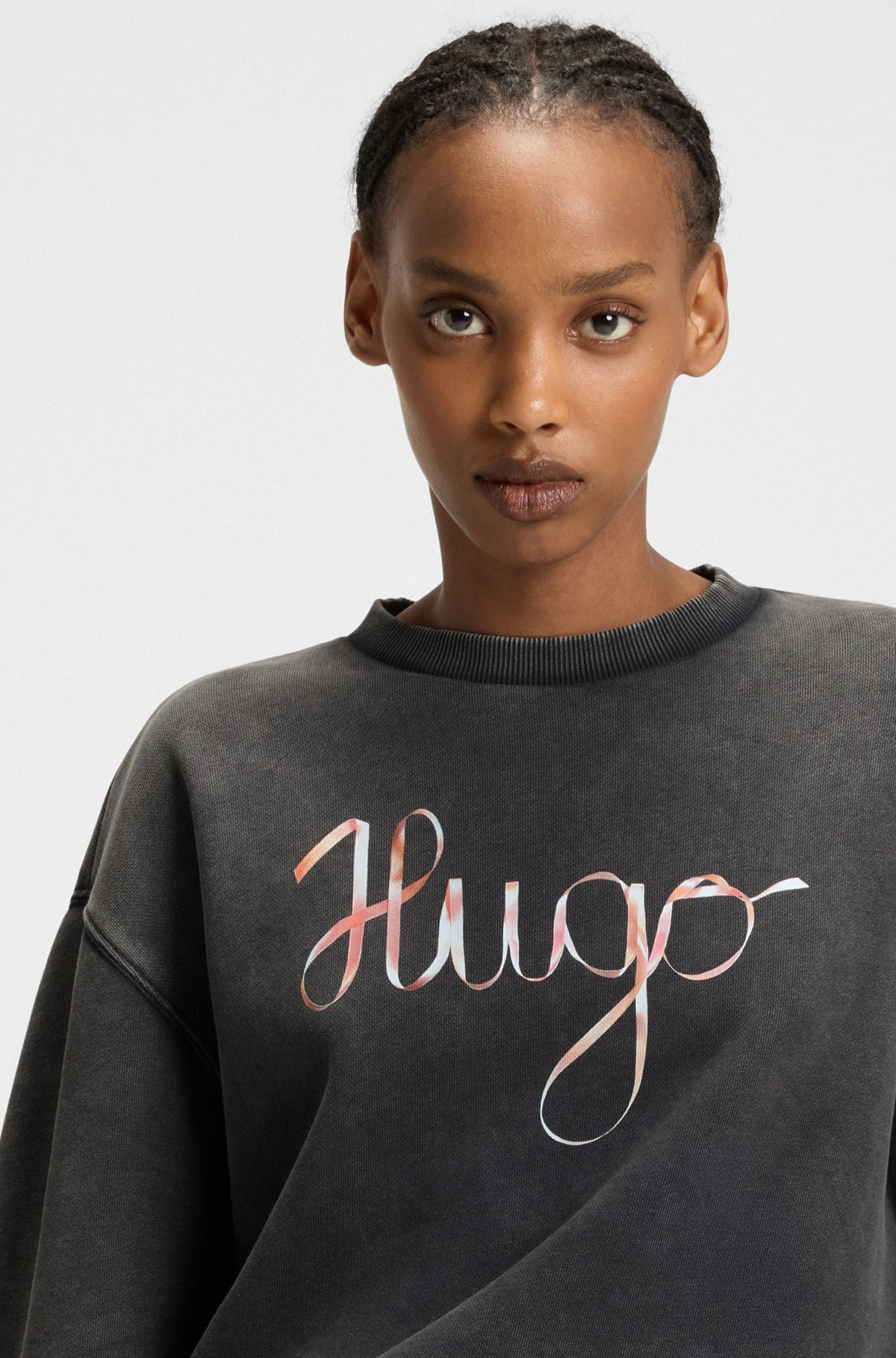 COTTON-TERRY SWEATSHIRT WITH CREATIVE ARTWORK - 5