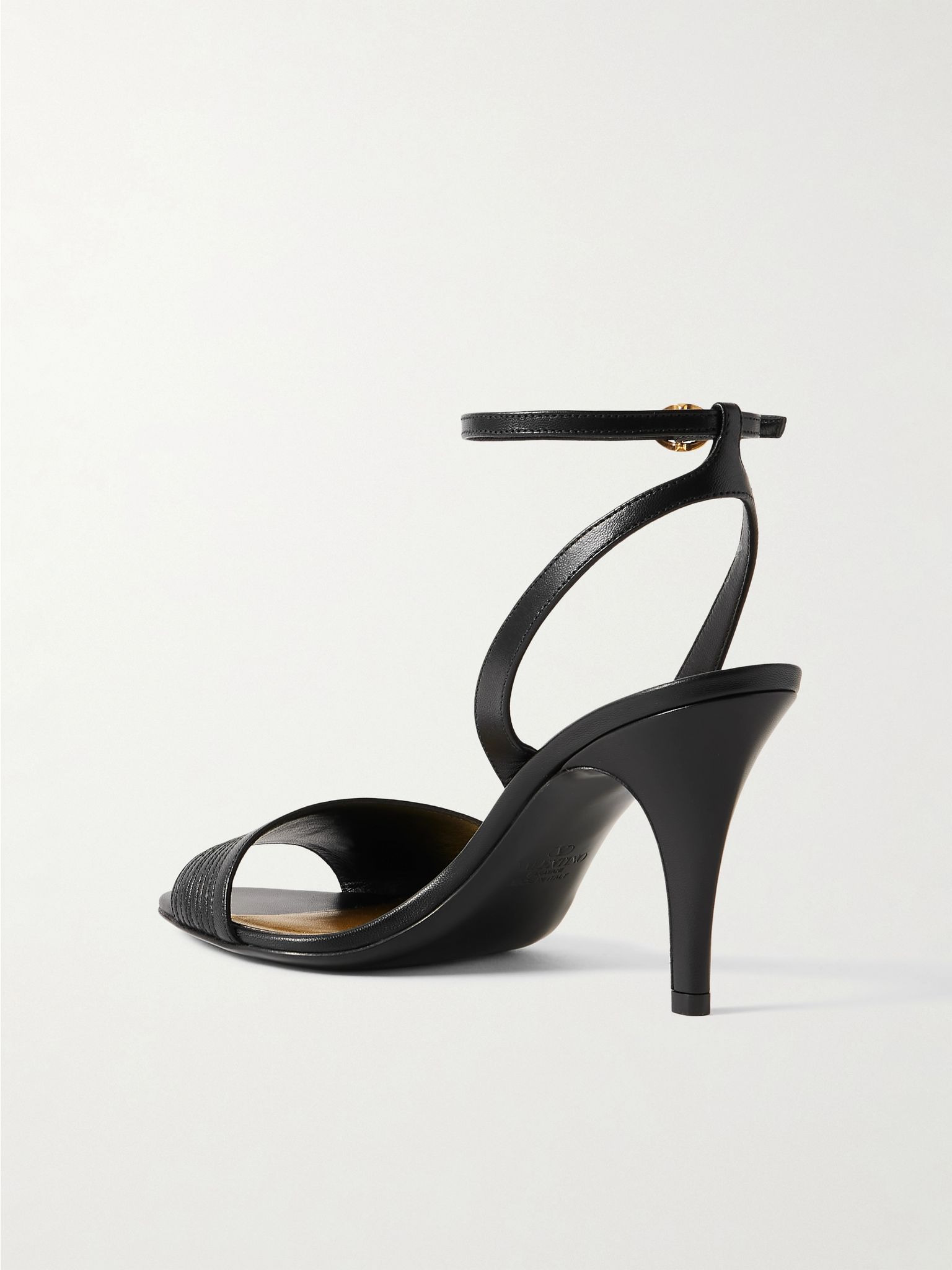 Ladycrush 85 embellished leather sandals Black - 3
