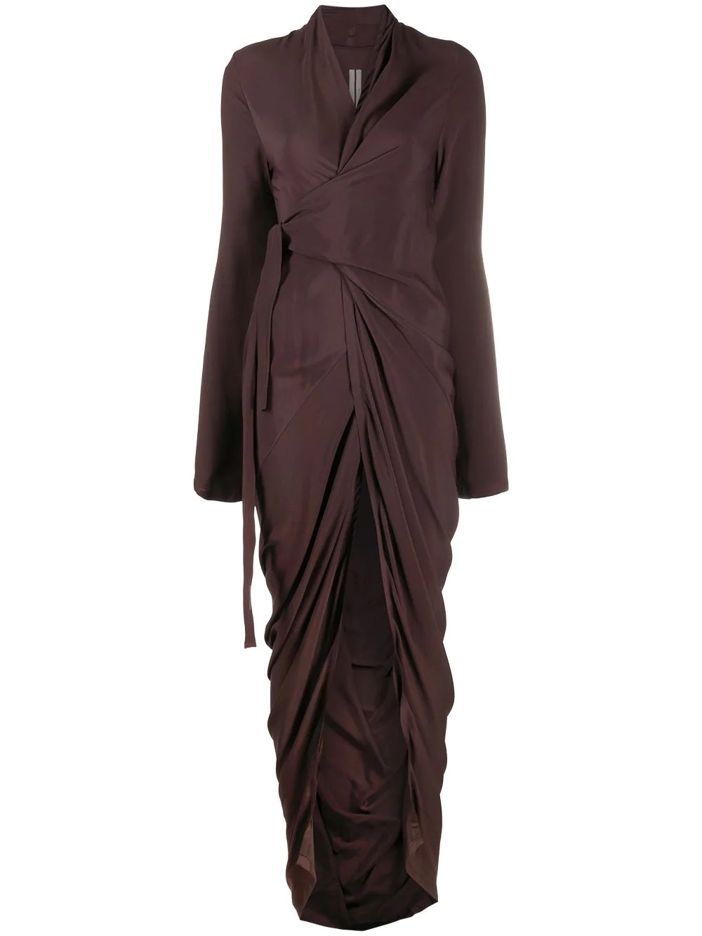 draped wrap dress - 1