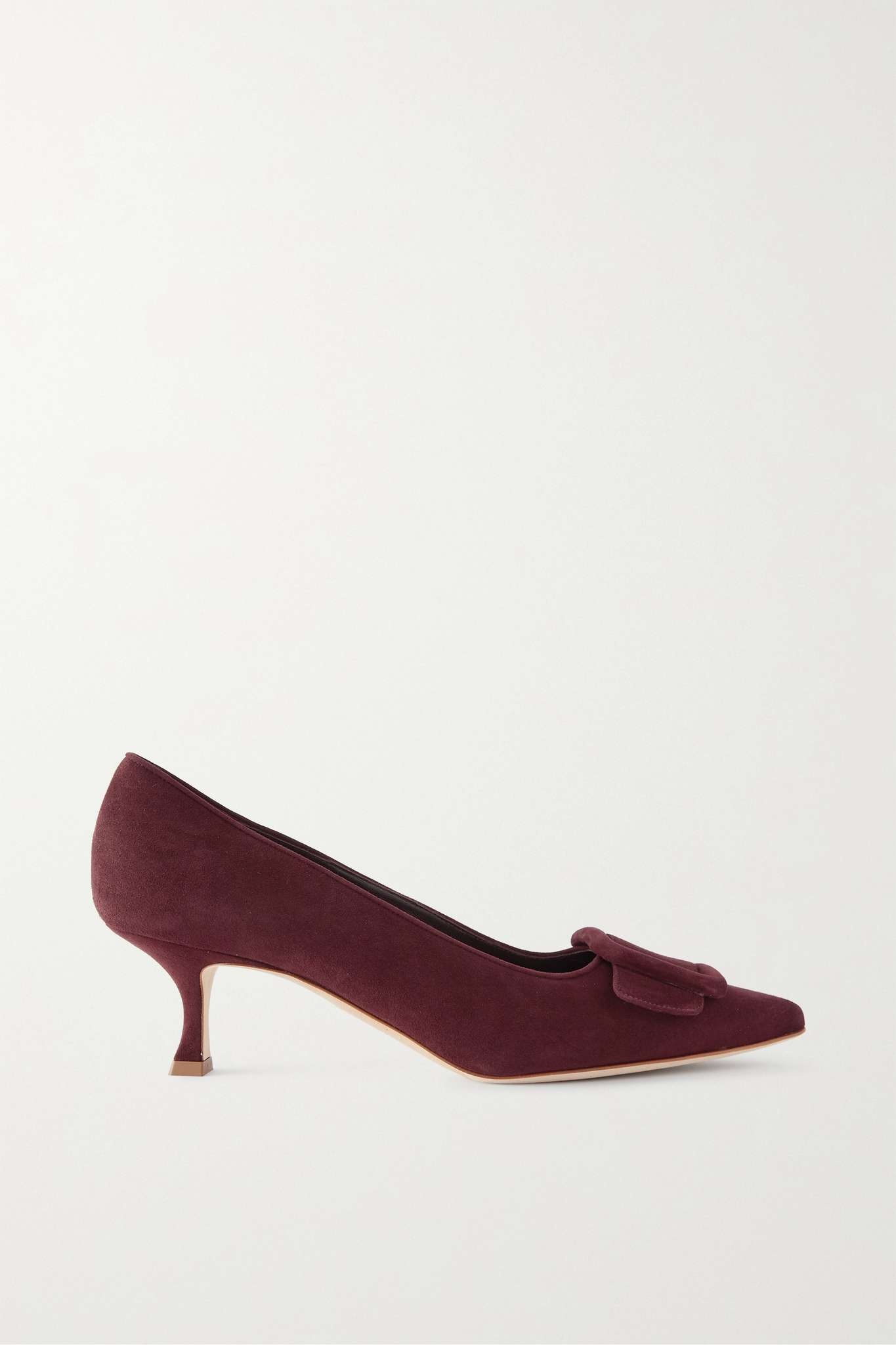 Maysale 50 buckled suede pumps - 1