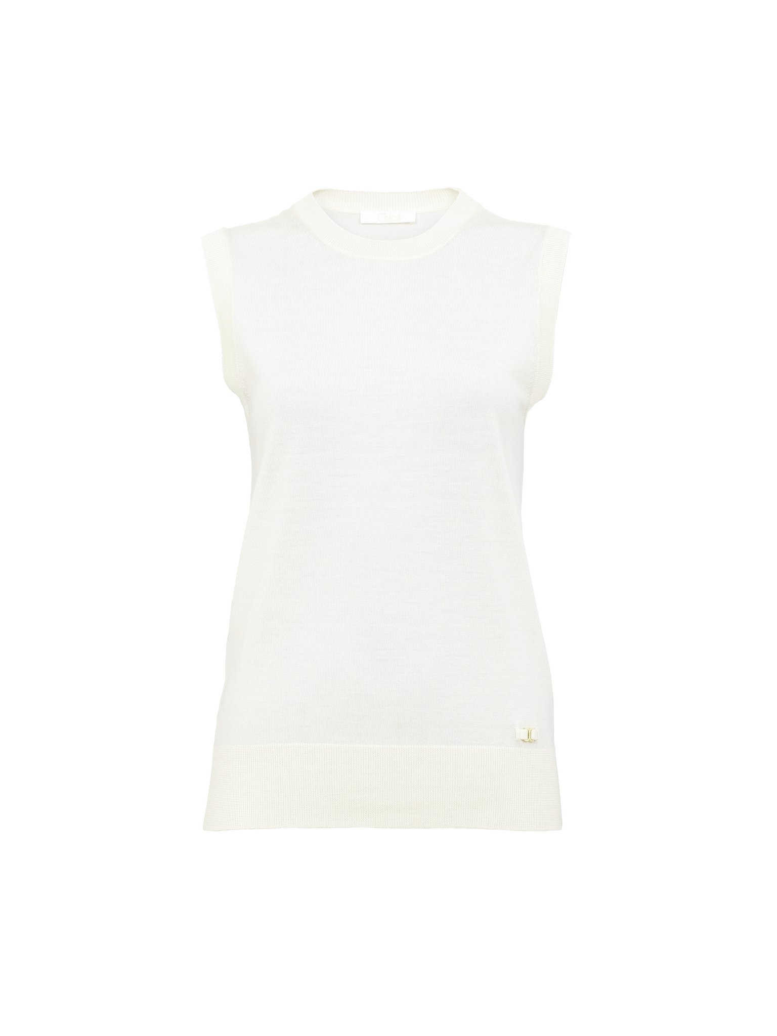SLEEVELESS SWEATER - 1