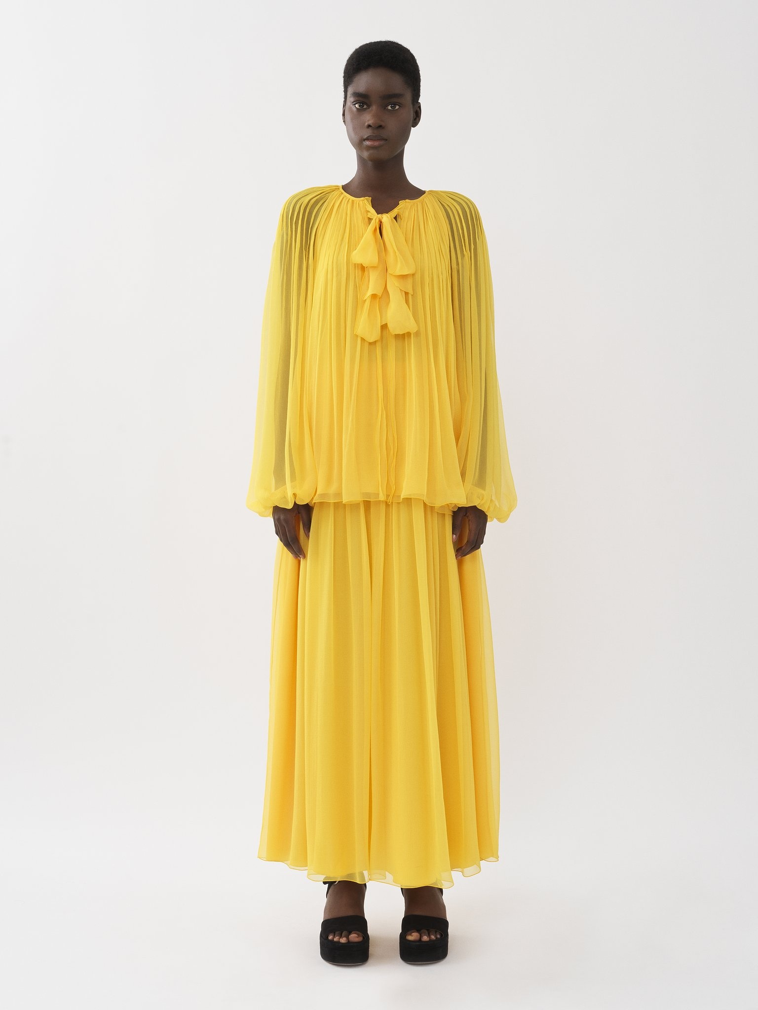 PLEATED MAXI SKIRT - 6