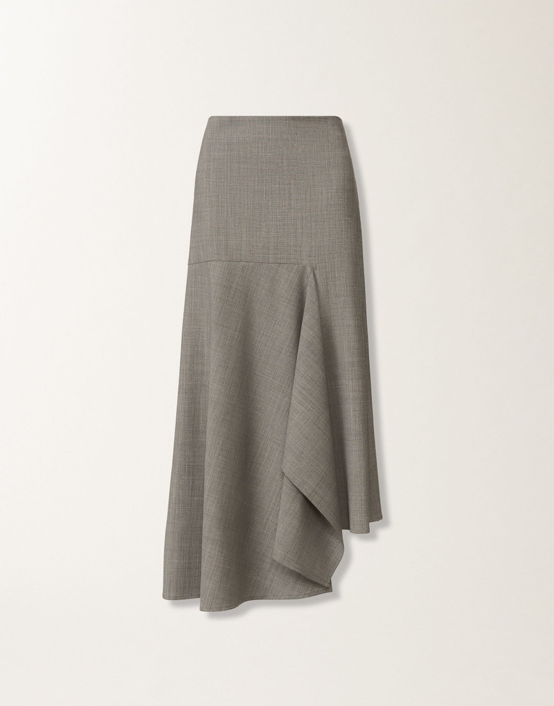 Cool wool asymmetrical skirt 1