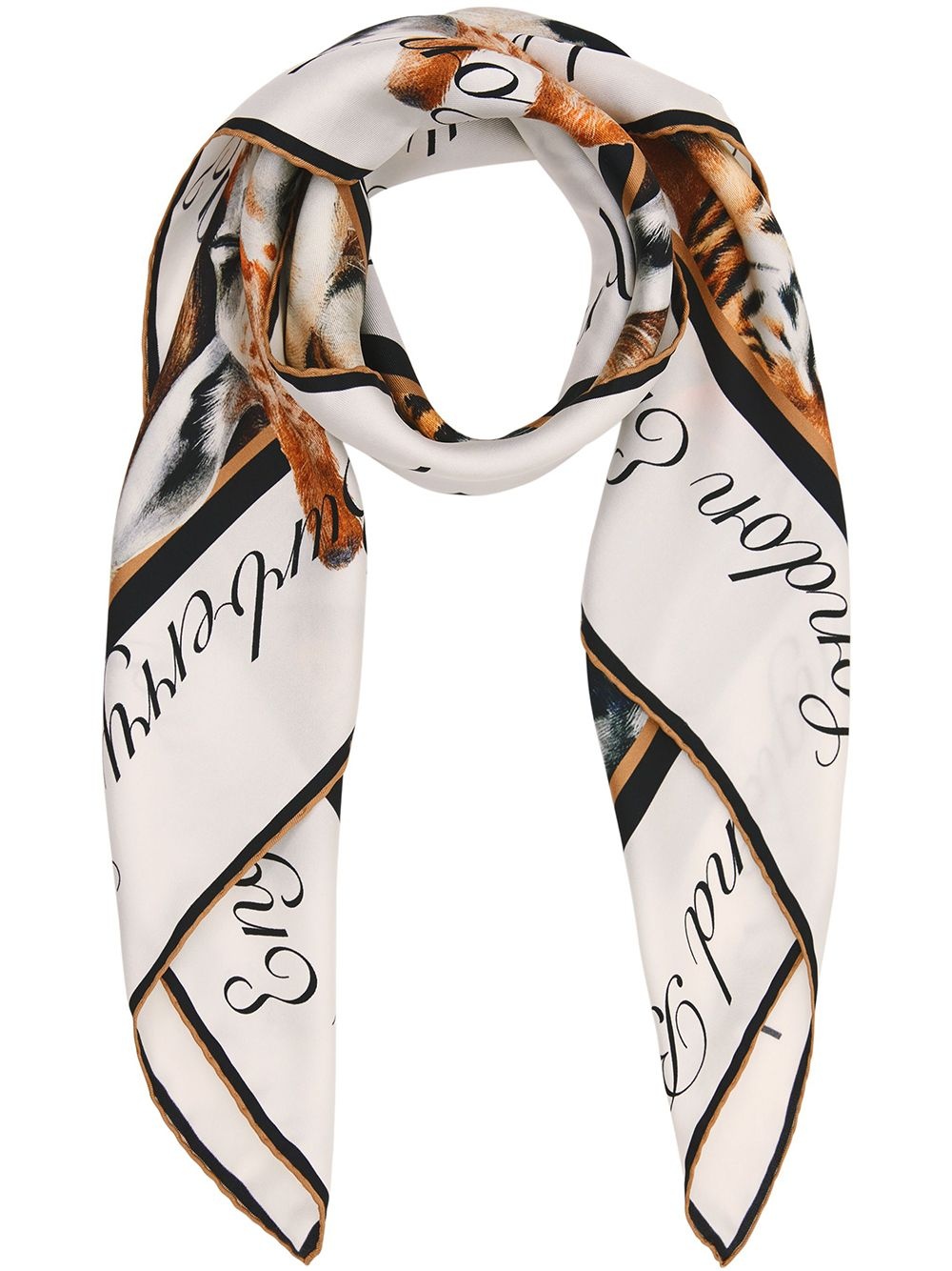 Animalia print square scarf - 1