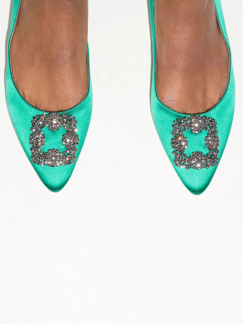 Hangisi appliqué flat pumps - 5