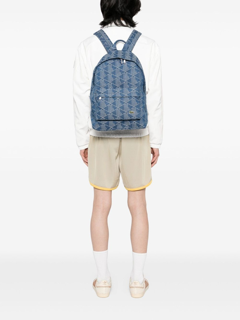 LACOSTE mono-jacquard backpack outlook
