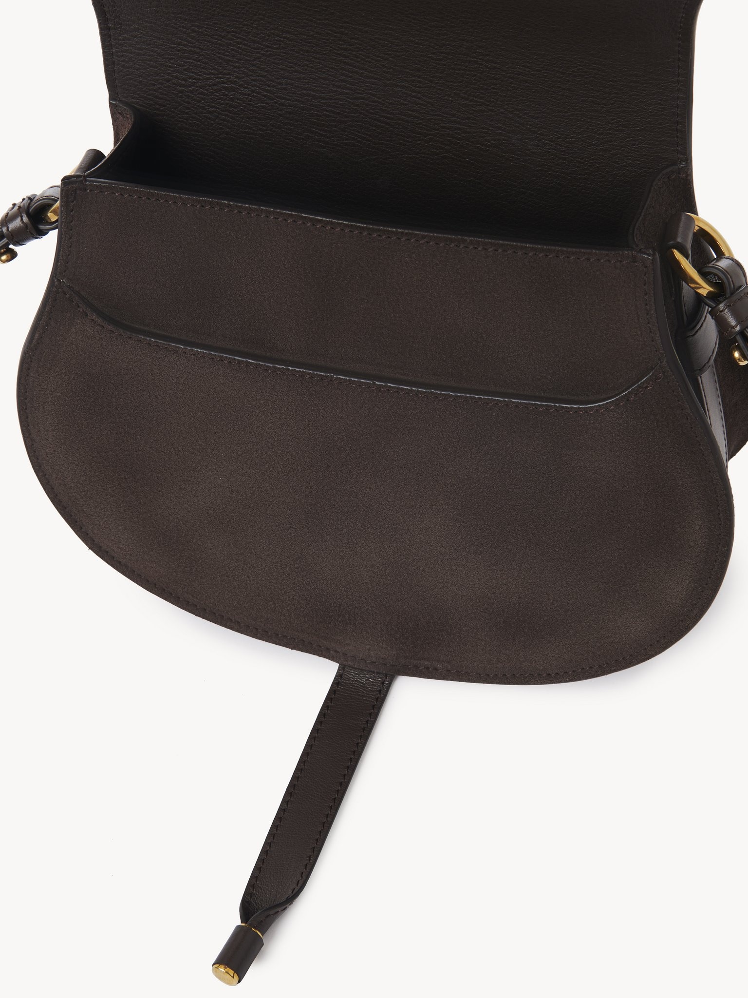 MARCIE SADDLE BAG IN SUEDE LEATHER - 5