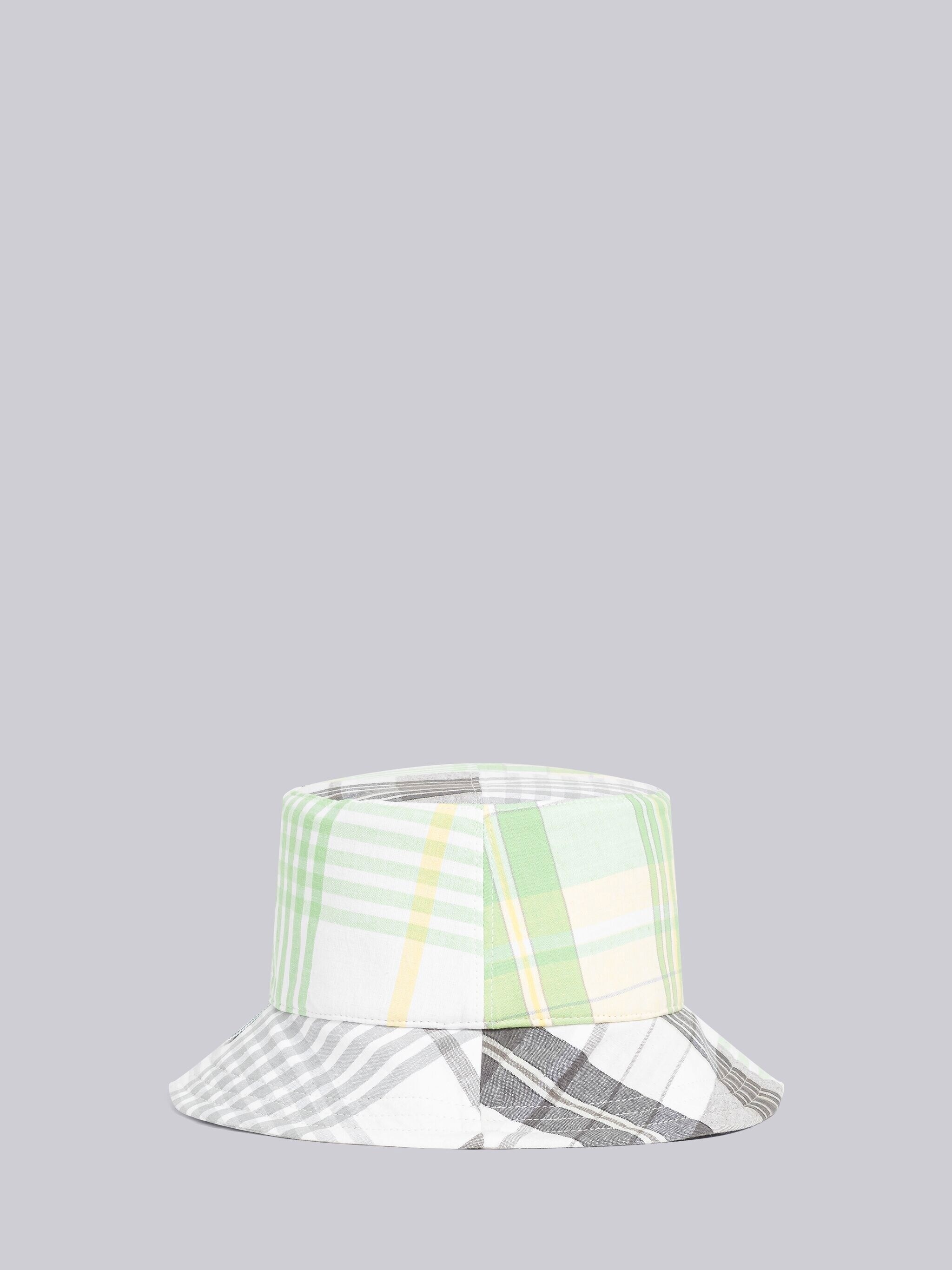 Fun-mix Hairline Check Madras Bucket Hat - 3