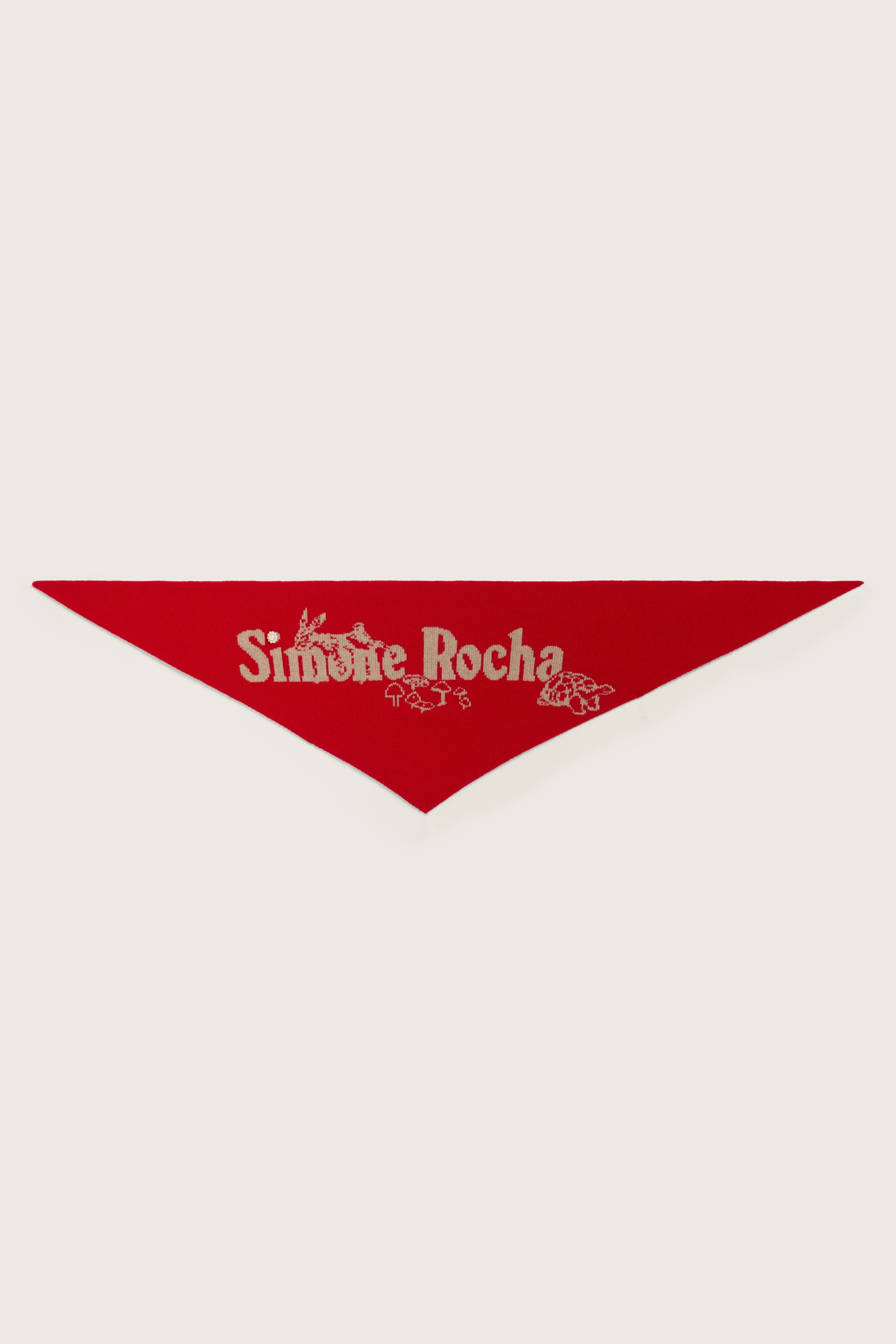 Graphic Logo Knit Neckerchief - 1