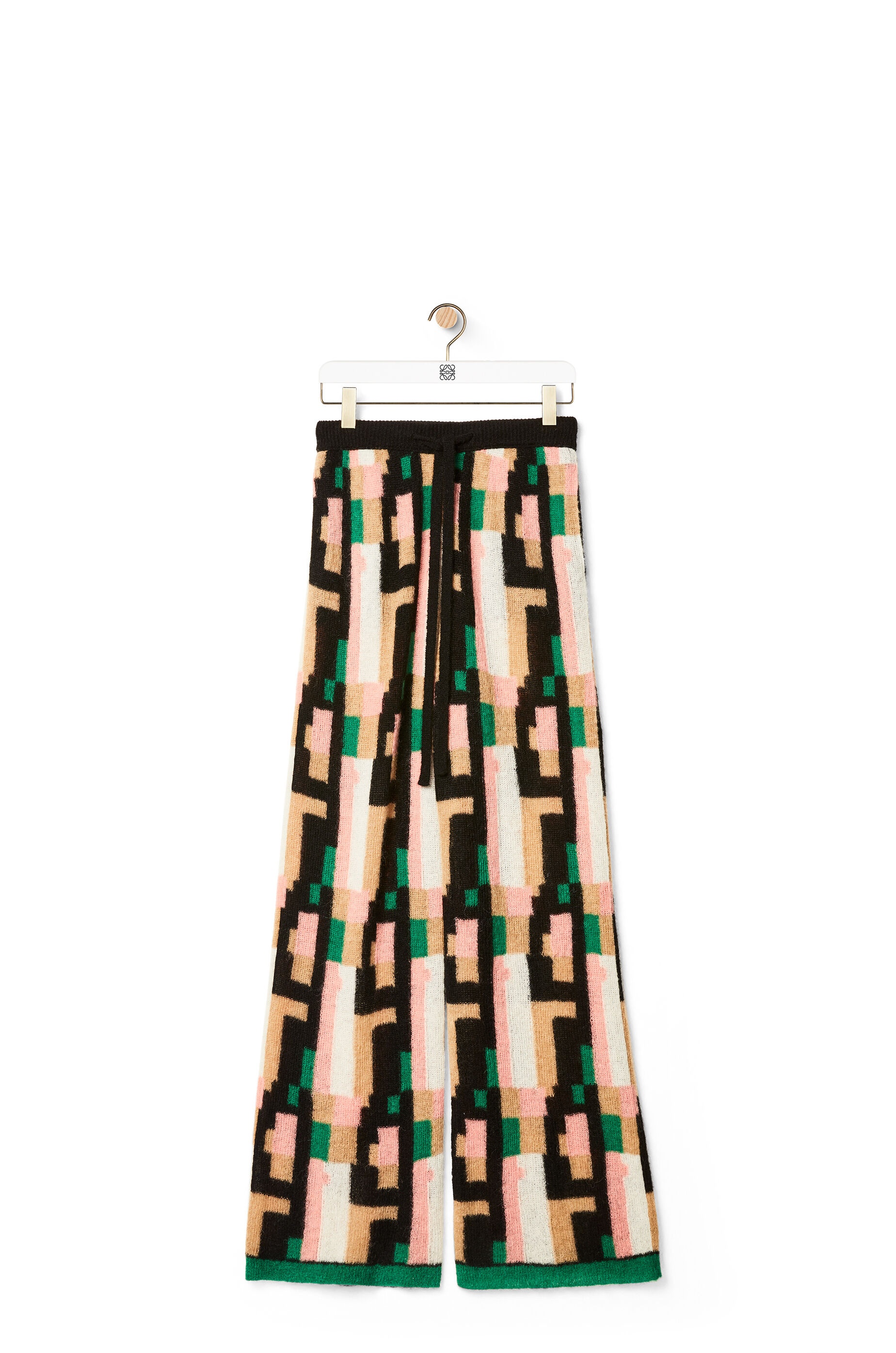 Trousers in graphic mohair - 1