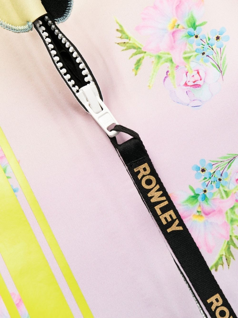 striped floral-print swimsuit - 3