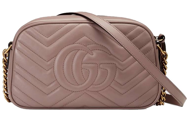 (WMNS) Gucci GG Marmont Small Matelasse Shoulder Bag 'Dusty Pink' 447632-DTD1T-5729 - 2