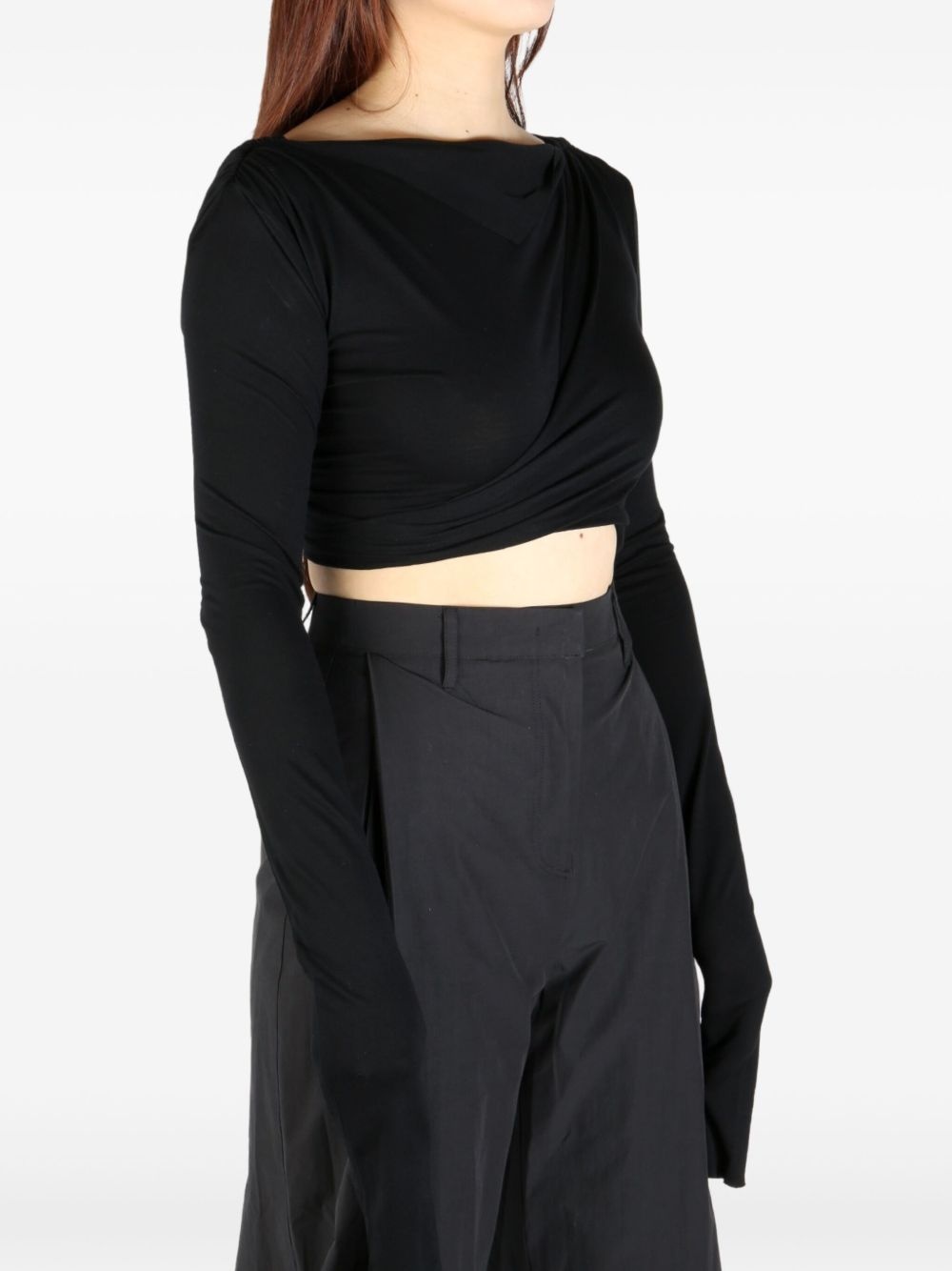 open-back cropped top - 3