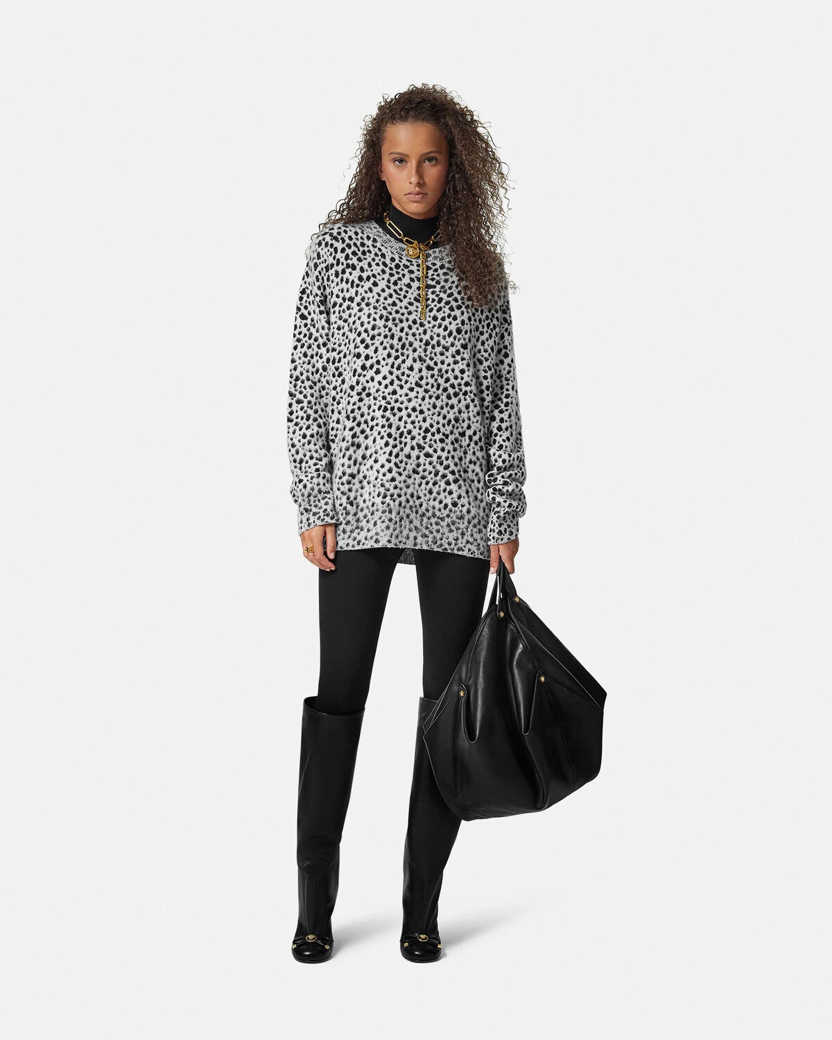 Dalmatian Wool-Blend Oversize Sweater - 2