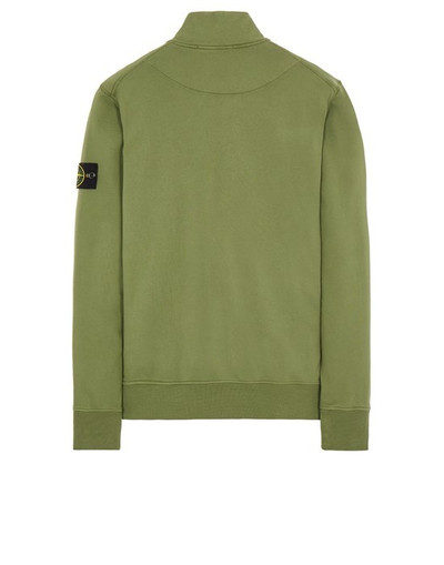 Stone Island 64351 GARMENT-DYED_COTTON FLEECE  OLIVE GREEN outlook