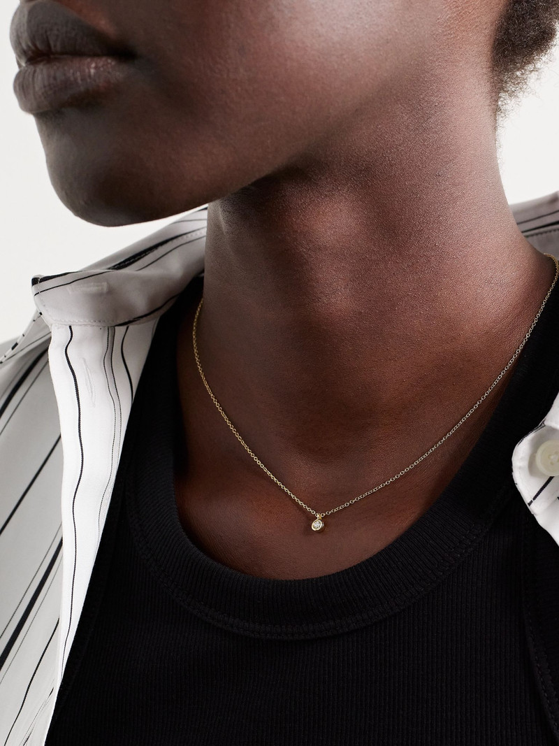 STONE AND STRAND Essential 14-karat gold diamond necklace Gold outlook