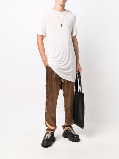 Rick Owens drawstring drop-crotch trousers outlook