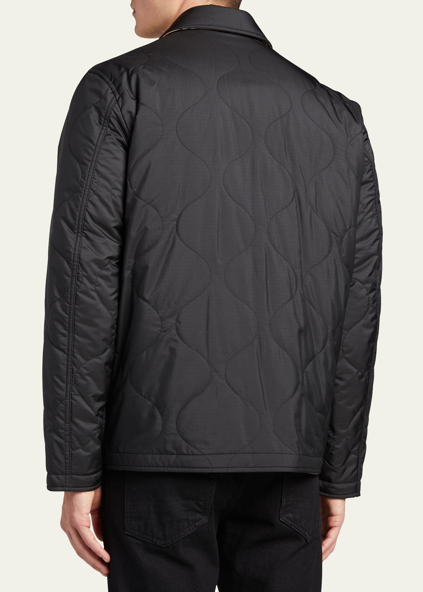 Men's Francis Reversible Check Thermoregulated Overshirt - 3