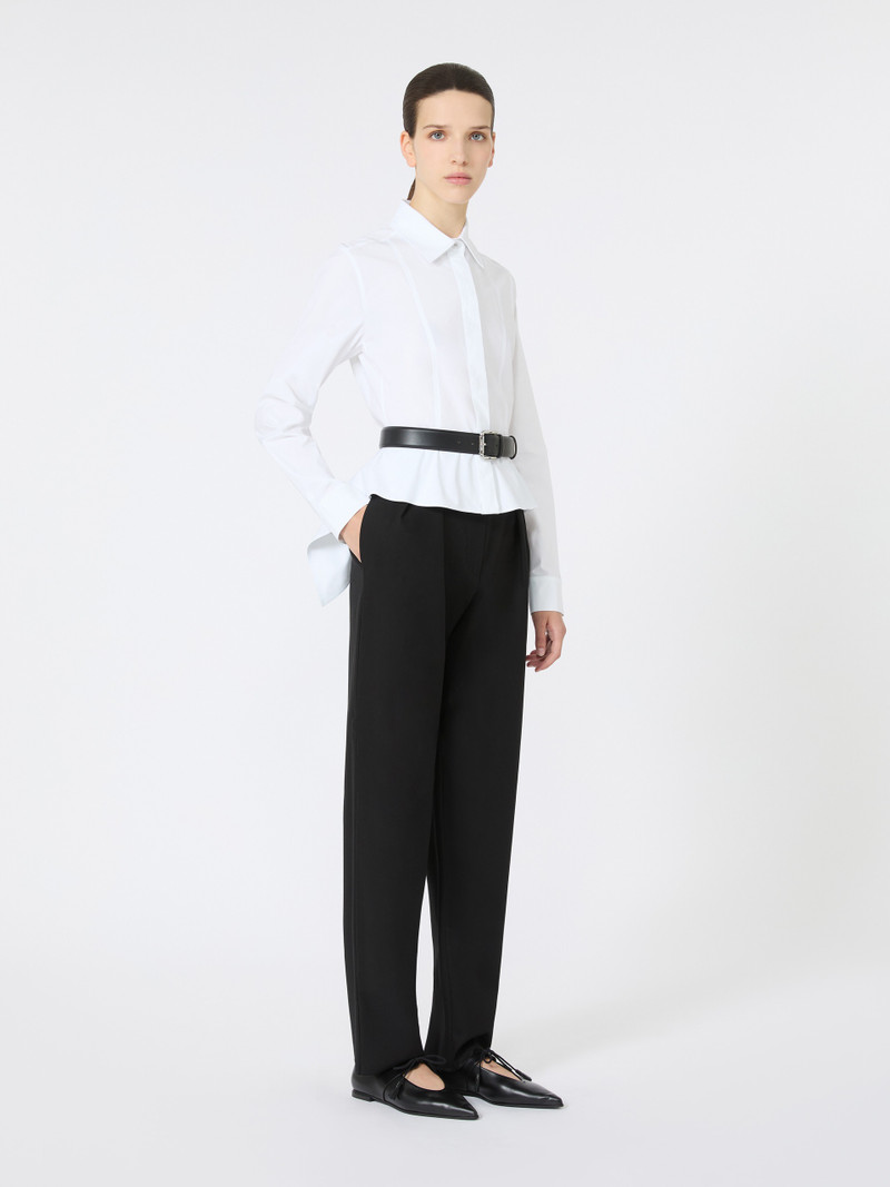 Max Mara DEDE Cotton carrot-fit trousers outlook